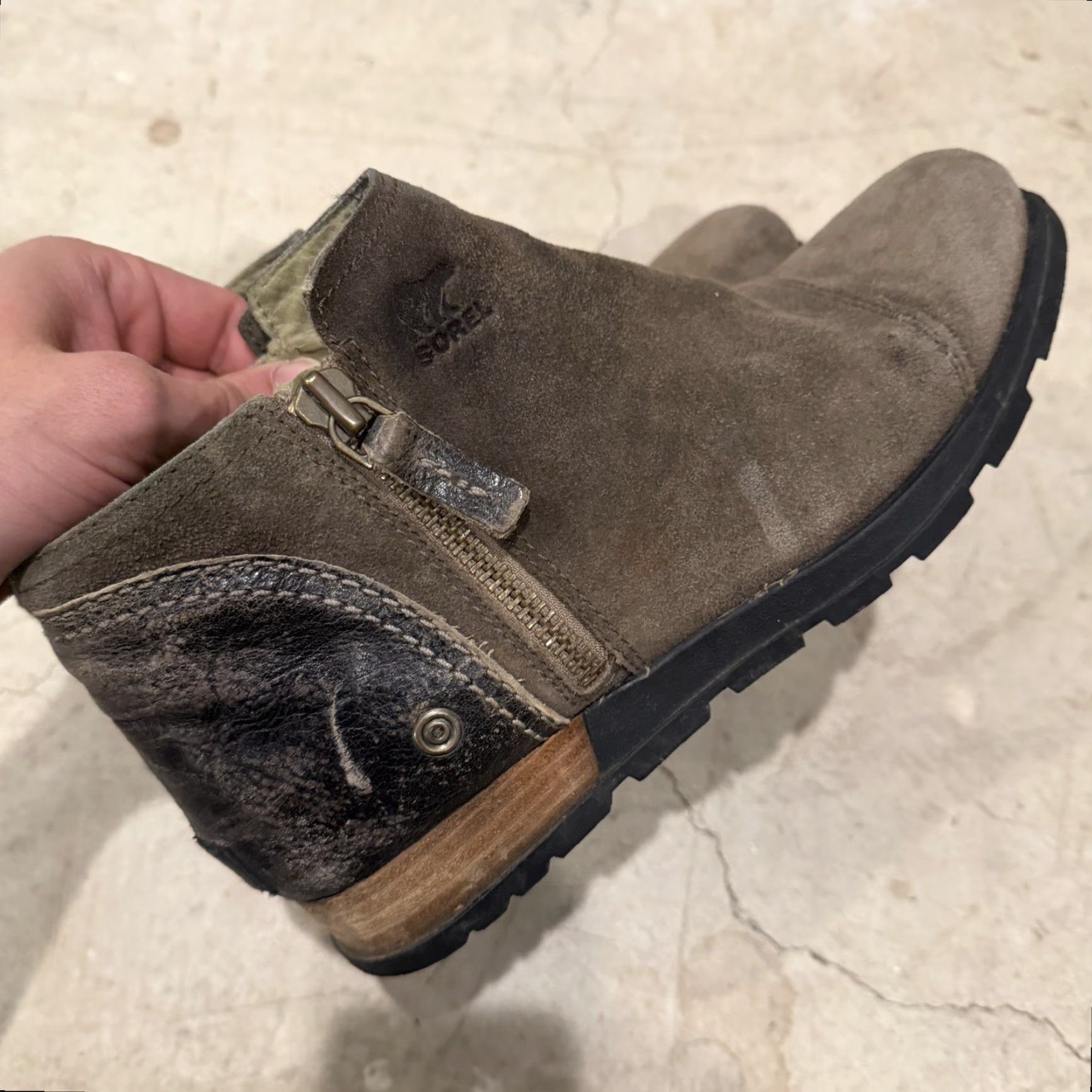 SOREL Sorel Major Low Bootie Womens 9 Brown Ankle Bootie Side Zip Suede NL2161-245 Boots Women Brown Suede Bootie Classic Modern Womens Size US 9 / IT 39 - 4 Thumbnail