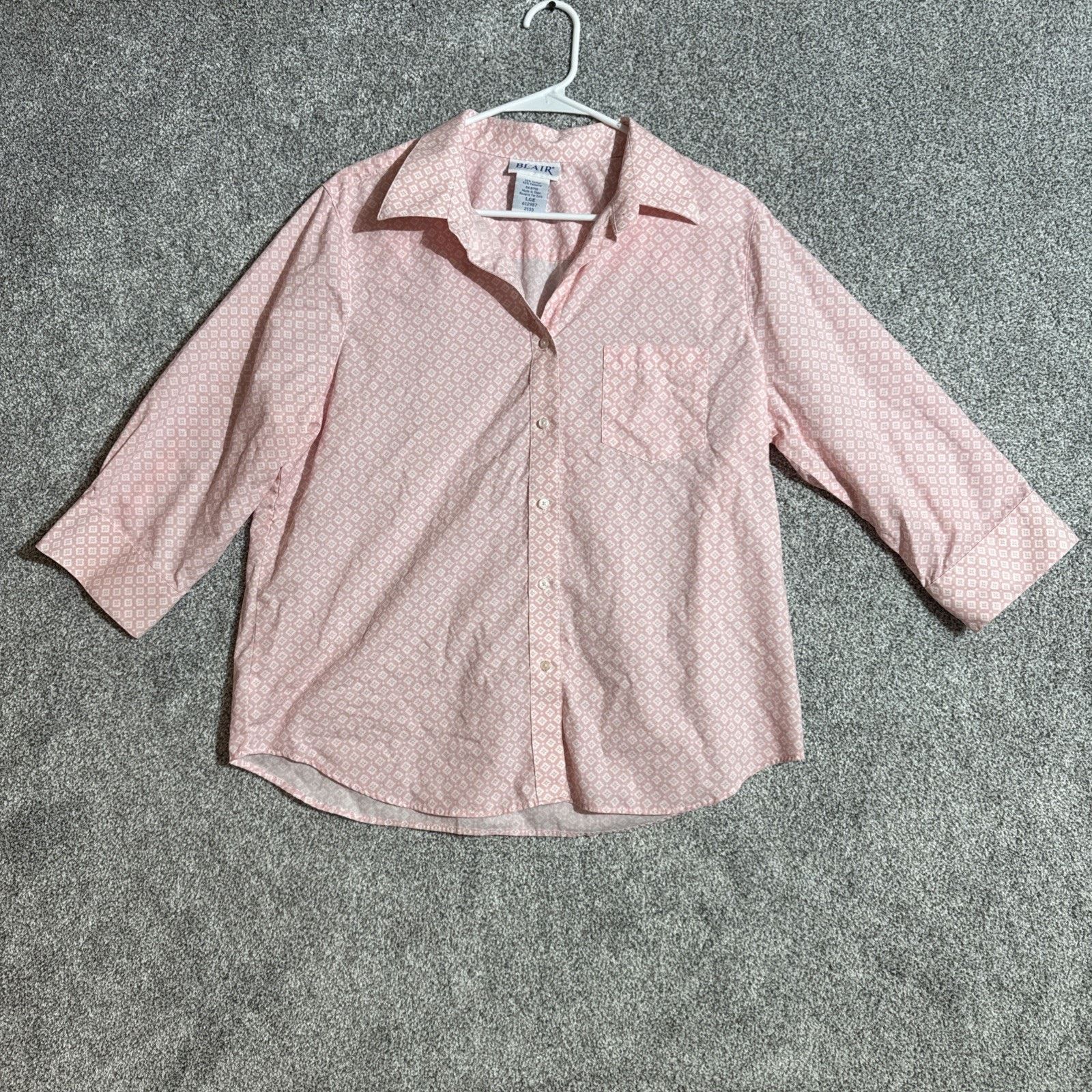 Other Blair Top Womens Large Office Pastel Preppy Retro Button Up Size L / US 10 / IT 46 - 1 Thumbnail