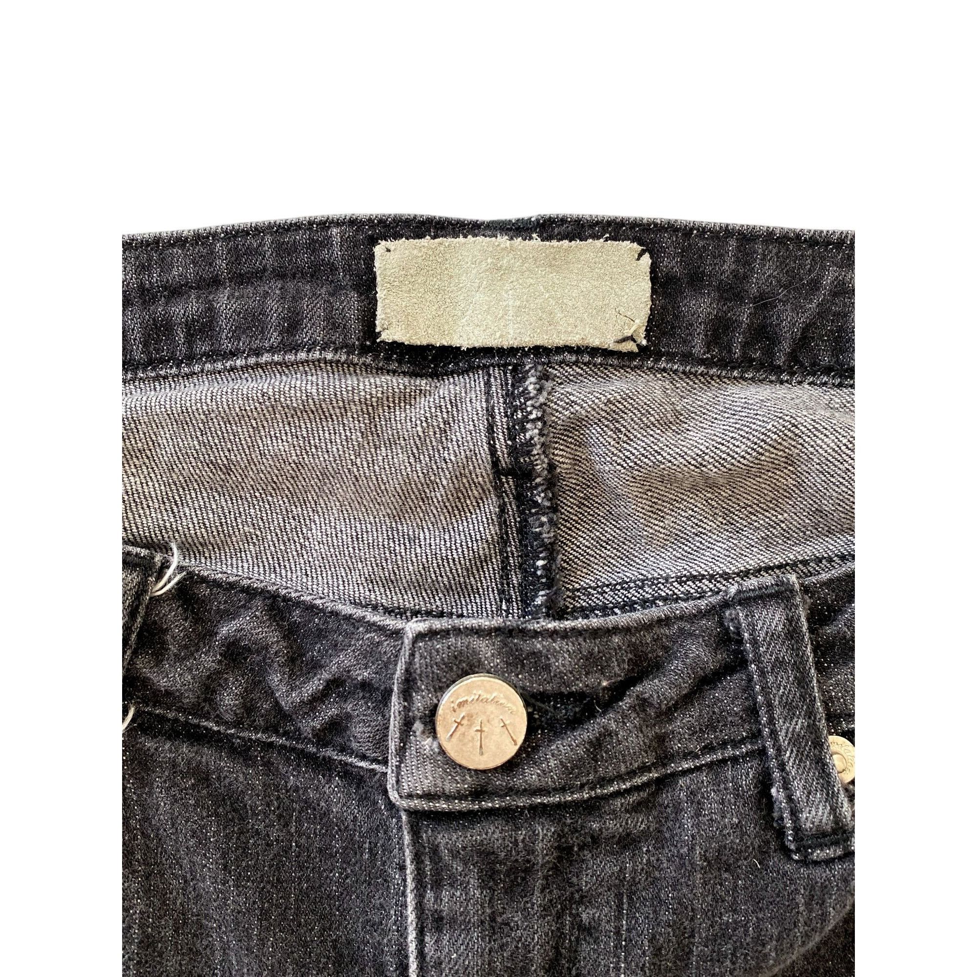 Other Vintage Imitation of Christ black denim Jeans, Size 31 Size 31" - 4 Thumbnail
