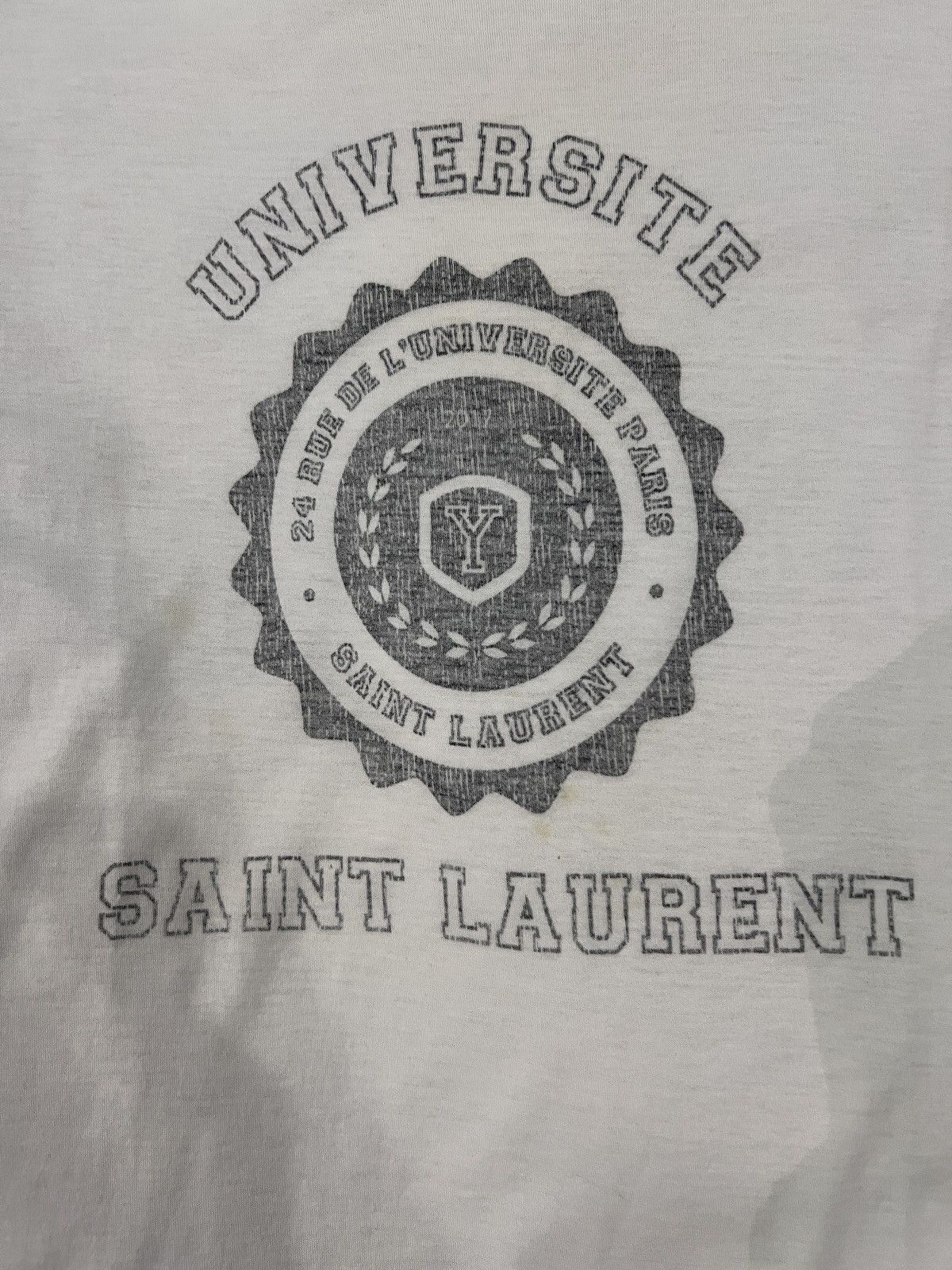 Saint Laurent Paris Saint Laurent Paris by Hedi Slimane 2016 Distressed Badge Lo Size US S / EU 44-46 / 1 - 3 Thumbnail