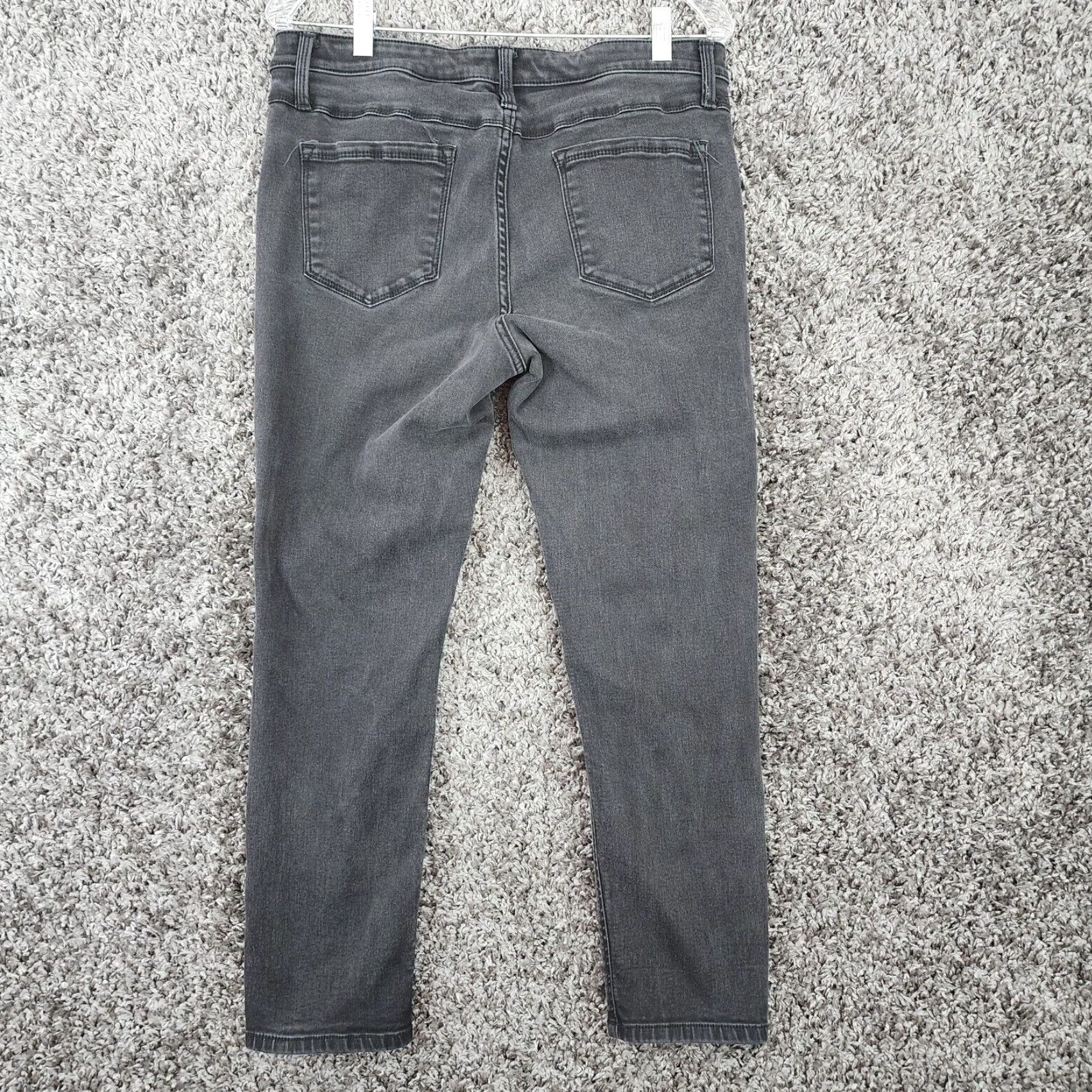 Vintage Buffalo Jeans Womens Mid Rise Skinny Distressed Black Jeans Size 12 Size 34" / US 12 / IT 48 - 5 Thumbnail