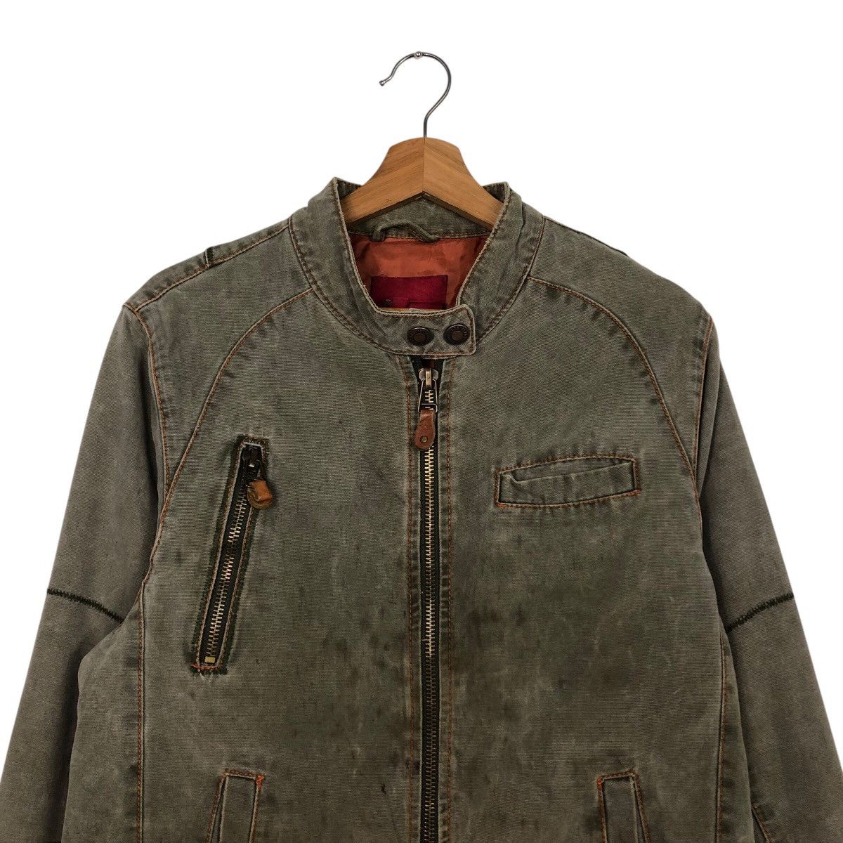 Zara 📌Vintage Cropped Biker Jacket Zara Jeans Multi Pocket Cargo Size US M / EU 48-50 / 2 - 4 Thumbnail