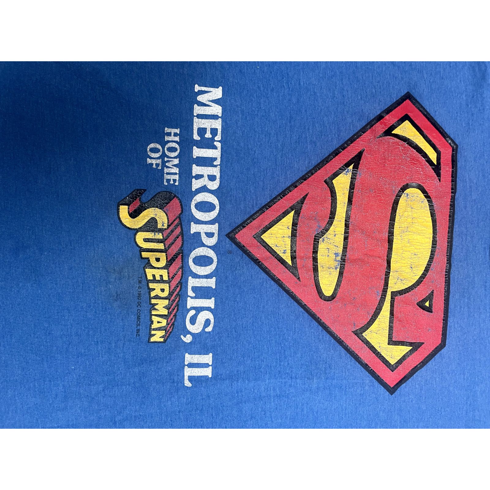 Fruit Of The Loom Vintage Superman DC Comics 1992 90s Men’s Shirt XL Size US XL / EU 56 / 4 - 2 Thumbnail