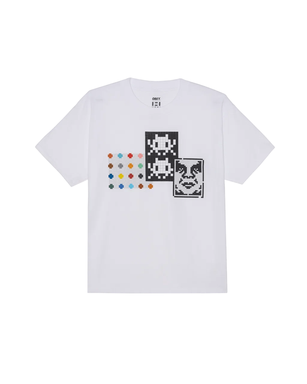 Obey × Shepard Fairey OBEY x DAMIEN HIRST x INVADER Triple Trouble Tee XL Size US XL / EU 56 / 4 - 1 Thumbnail