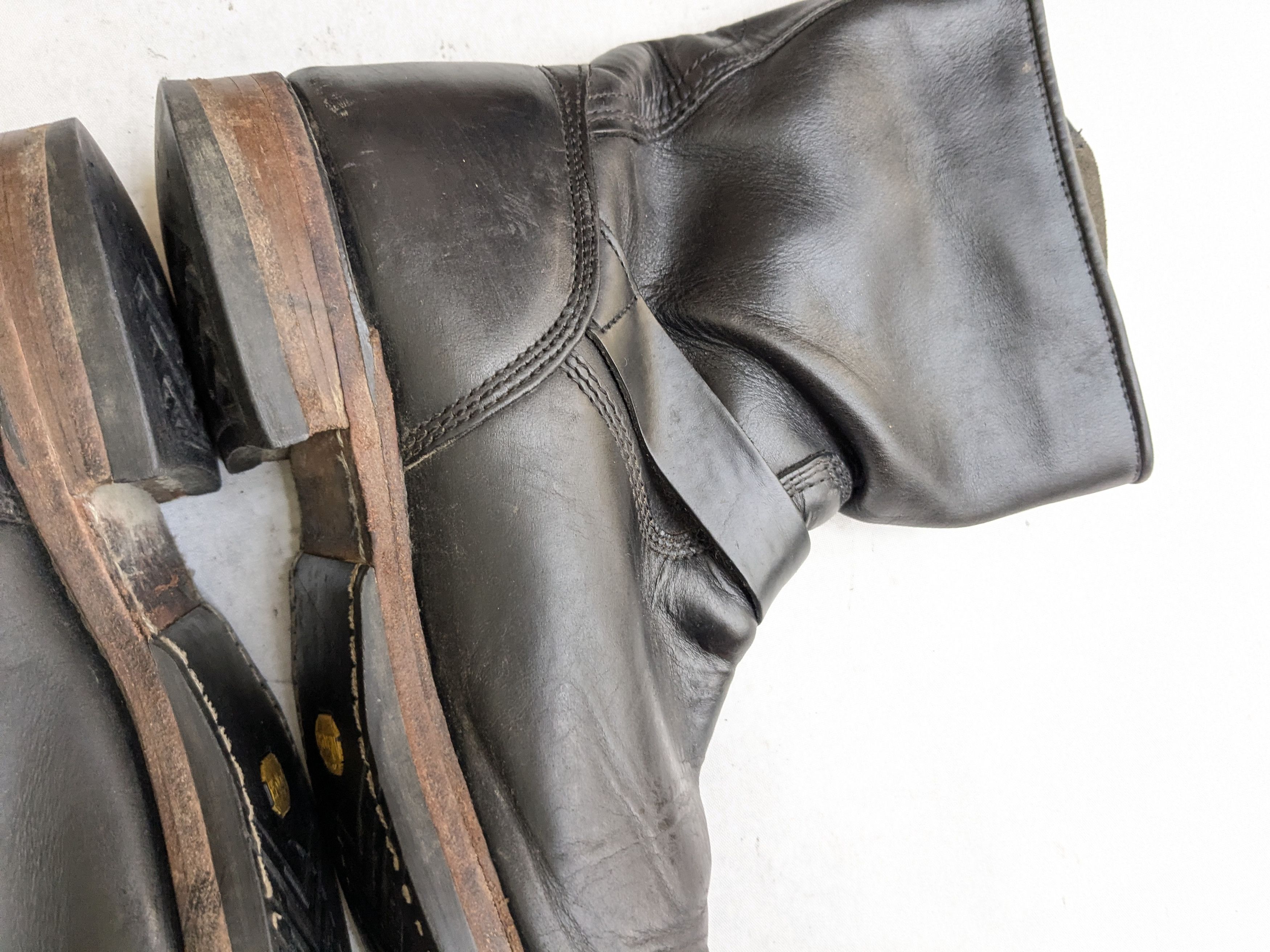 Frye Frye Engineer Boots Black Leather 10 M Leather Buckle Size US 10 / EU 43 - 9 Thumbnail