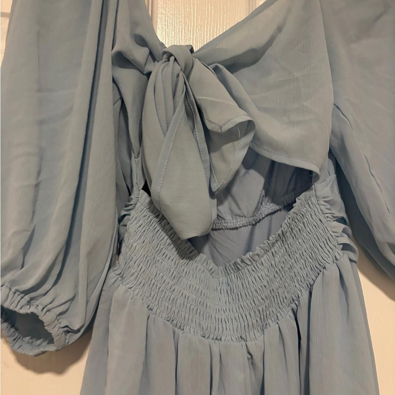 Other Elegant Blue Women's Dress Size M / US 6-8 / IT 42-44 - 3 Thumbnail