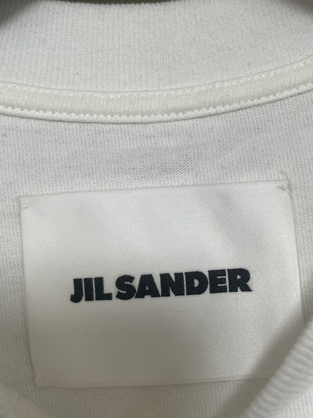 Jil Sander Jil Sander Flag Logo Cotton T-Shirt Sz L Size US L / EU 52-54 / 3 - 3 Thumbnail