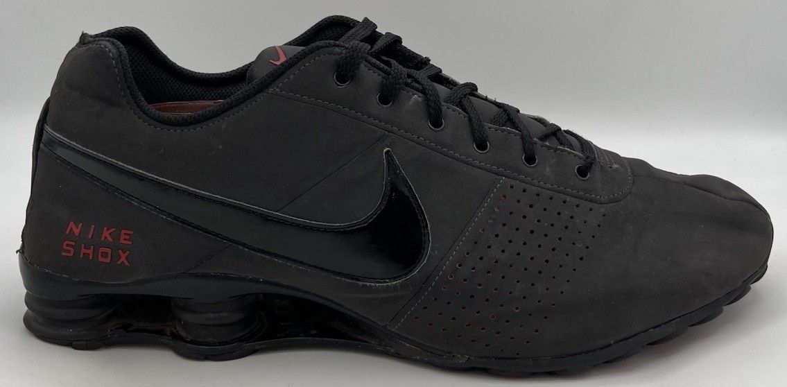 Nike Nike Shox Deliver 2012 Men's Size 13 Sneakers Black/Gray/Red Size US 13 / EU 46 - 9 Thumbnail