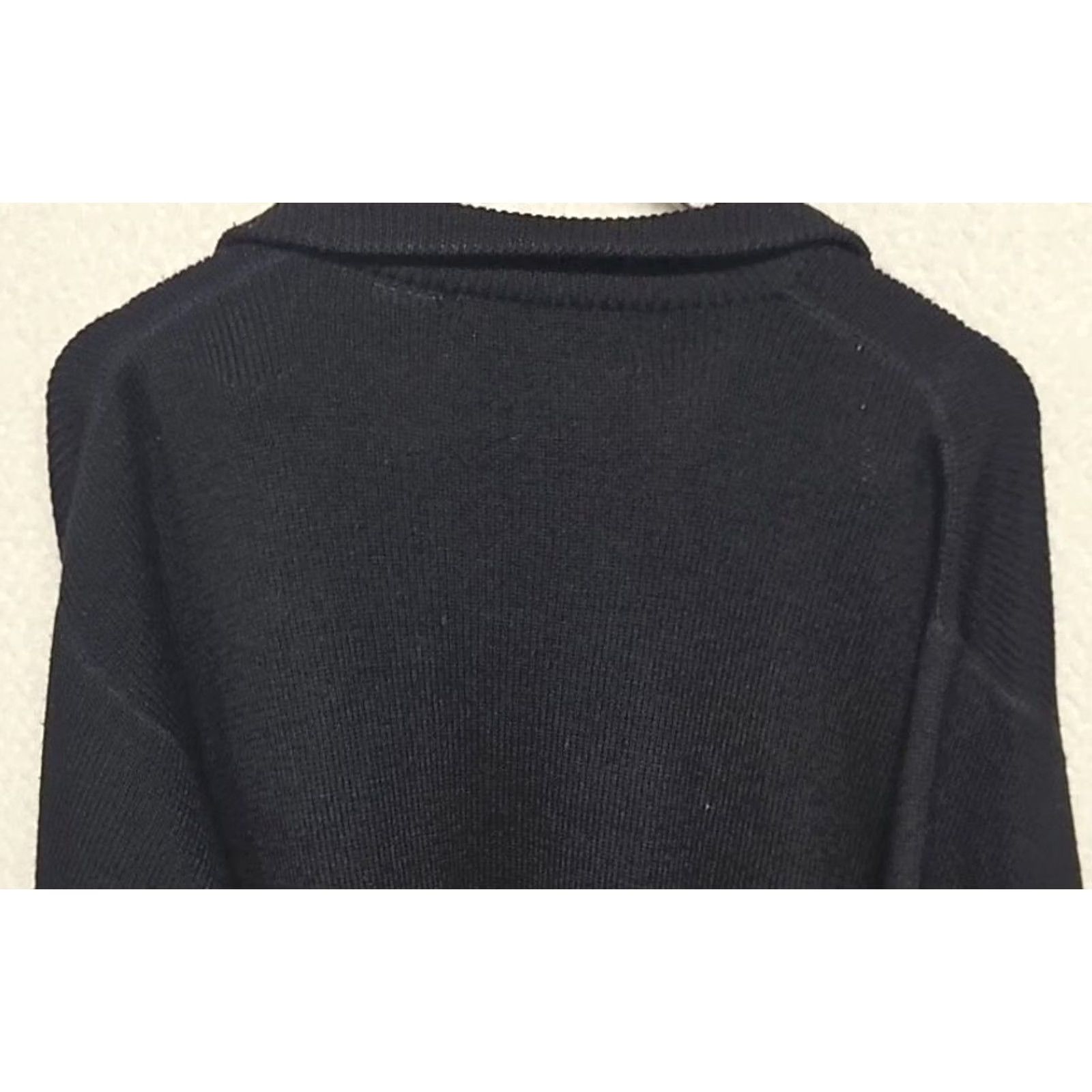 Perry Ellis VINTAGE Perry Ellis Sweater Pullover Knit Wool Black Medium Mens Quarter Zip Des... Size US M / EU 48-50 / 2 - 7 Thumbnail