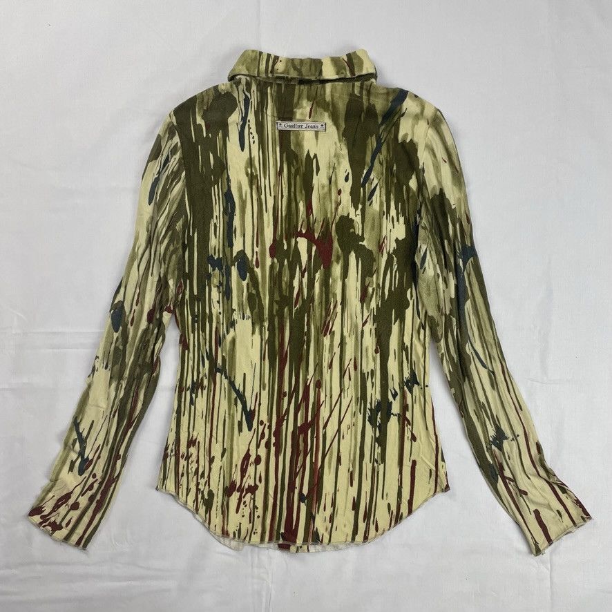 Jean Paul Gaultier 1996 Jean Paul Gaultier Blood Drip Shirt & Skirt Set Vintage Size M / US 6-8 / IT 42-44 - 3 Thumbnail