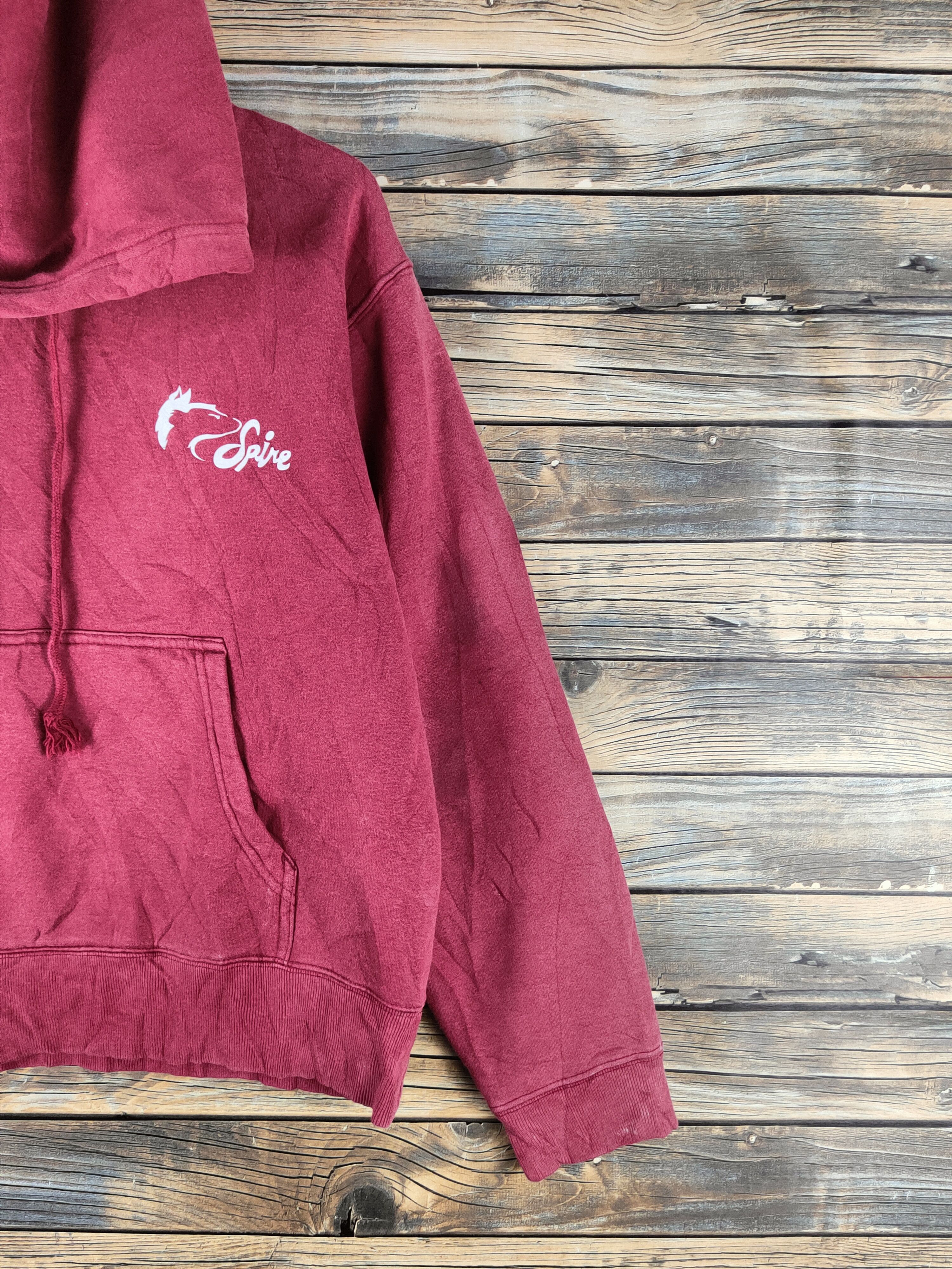 Japanese Brand Super Vintage by United Athle Red Hoodie Sweatshirts Size US M / EU 48-50 / 2 - 7 Thumbnail