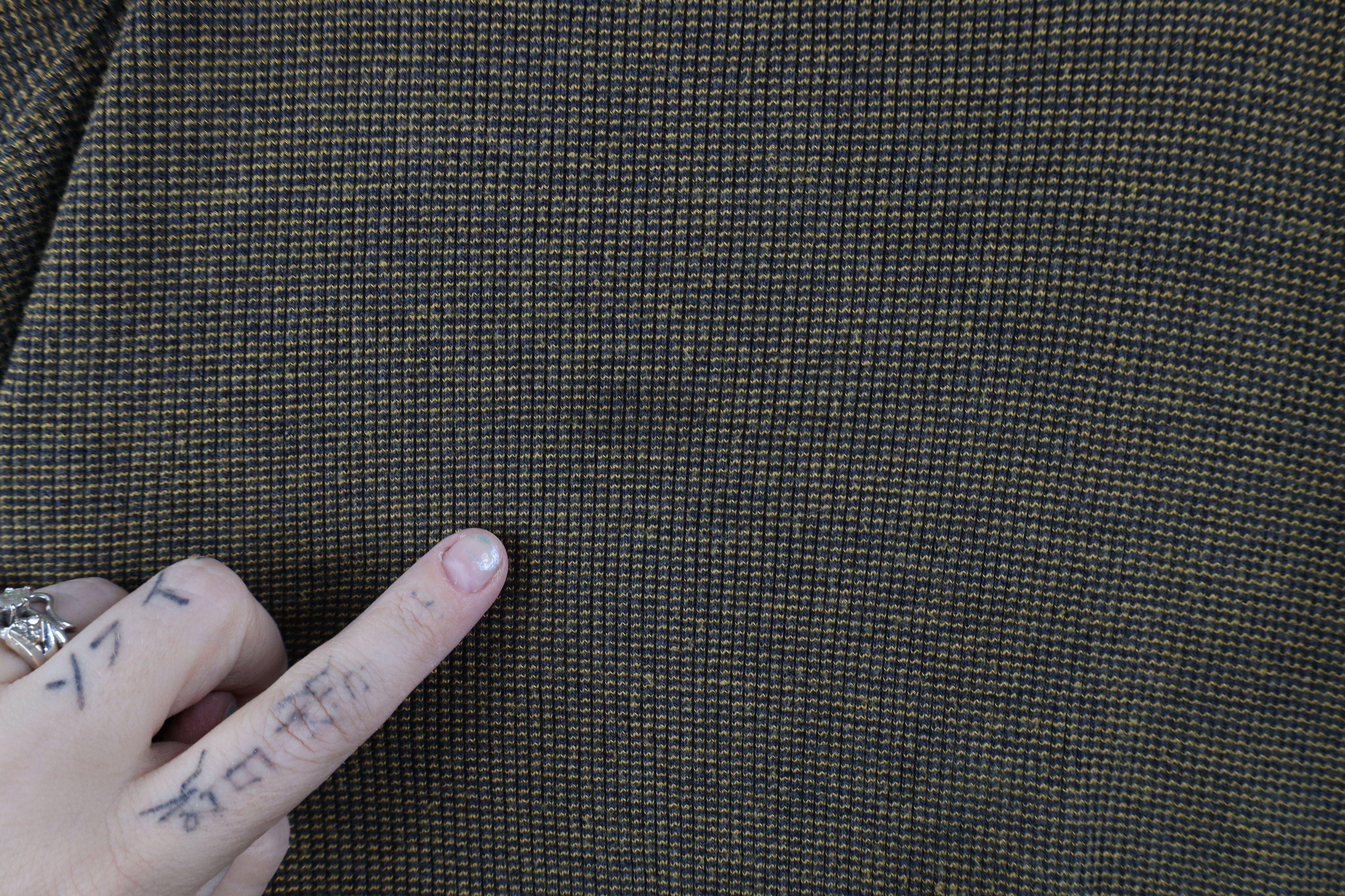 Vintage Vintage 90s Streetwear Blank Thermal Waffle Knit Turtleneck Size US XL / EU 56 / 4 - 4 Thumbnail
