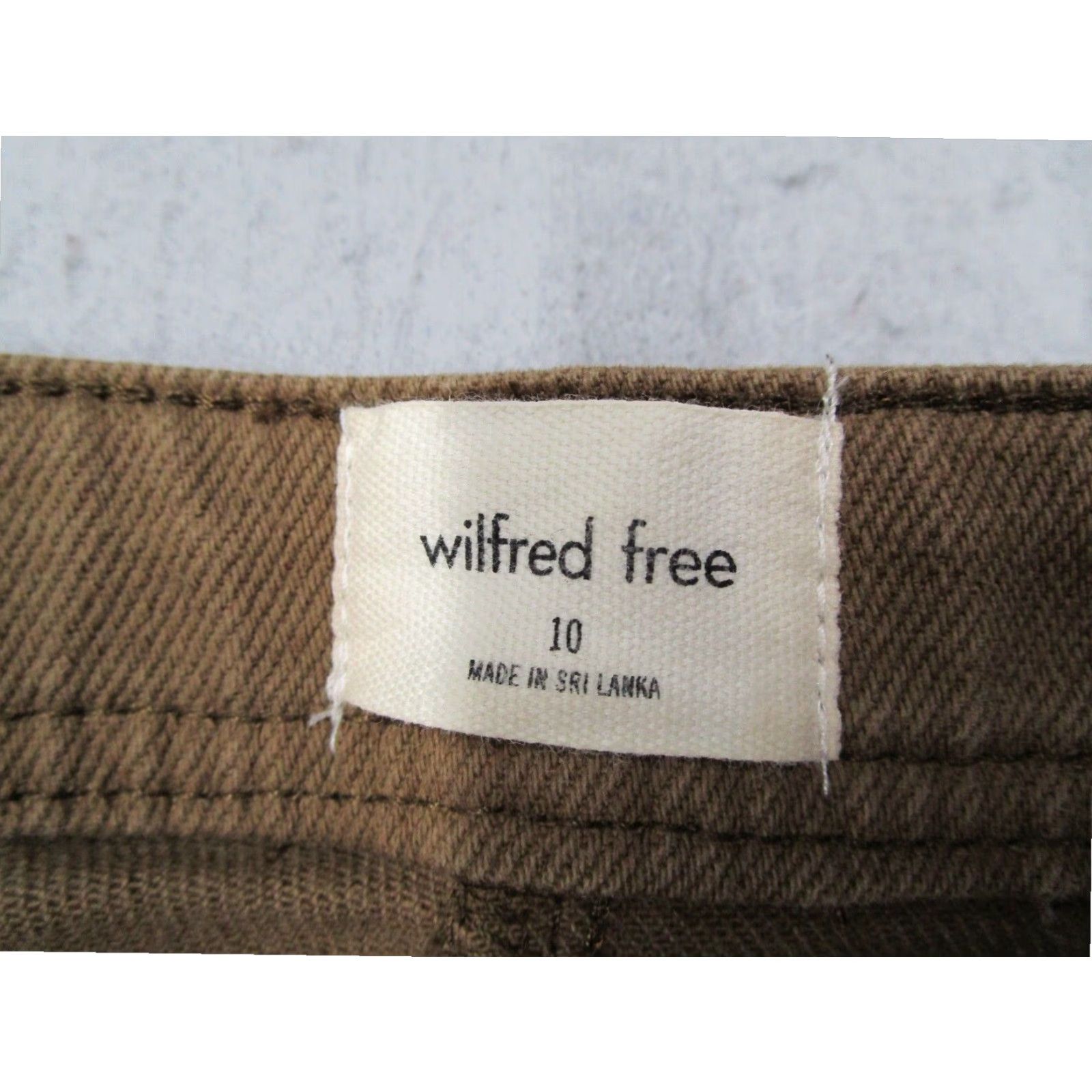 Vintage Wilfred Free Womens High Waisted Brown Canvas Utility Pants 31x30 Classic Fit Size 32" / US 10 / IT 46 - 2 Thumbnail