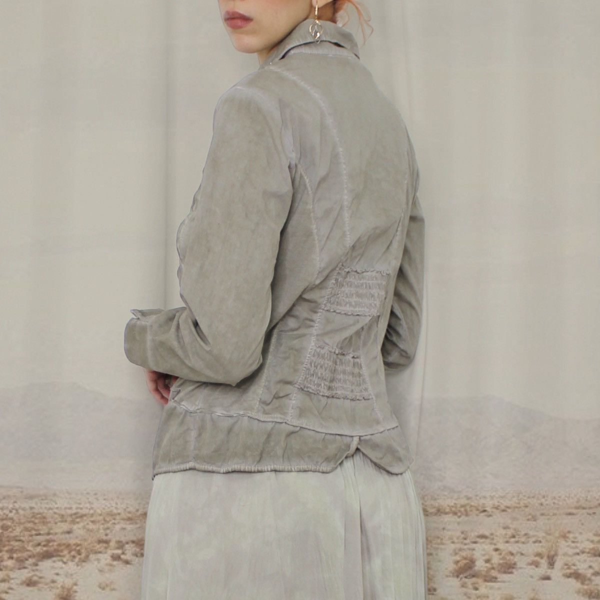 Other 🪽GRAY DISTRESSED BLOUSE🪽 Size L / US 10 / IT 46 - 3 Thumbnail