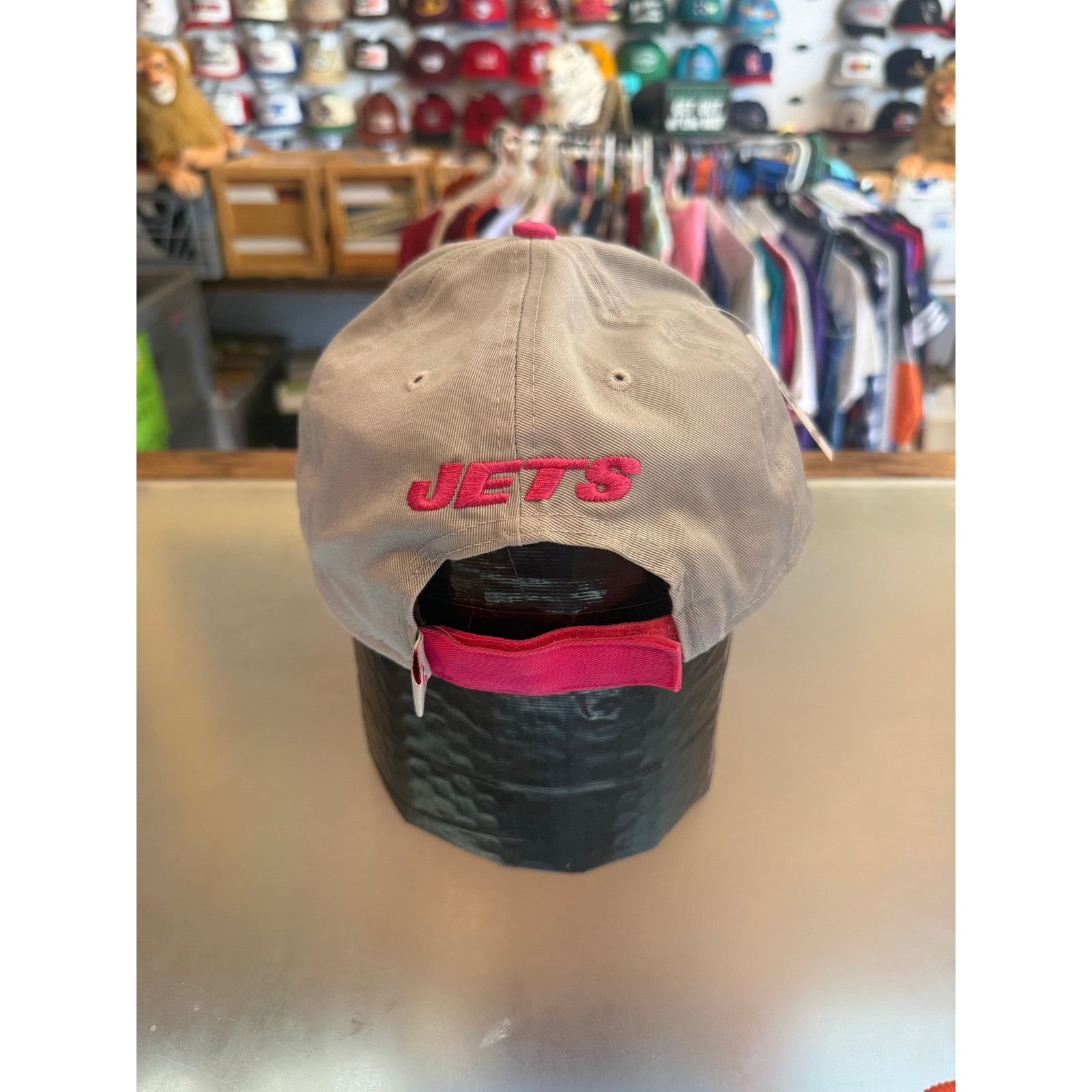 New Era Pink New York Jets Cancer Awareness Velcro Back Size ONE SIZE - 3 Thumbnail
