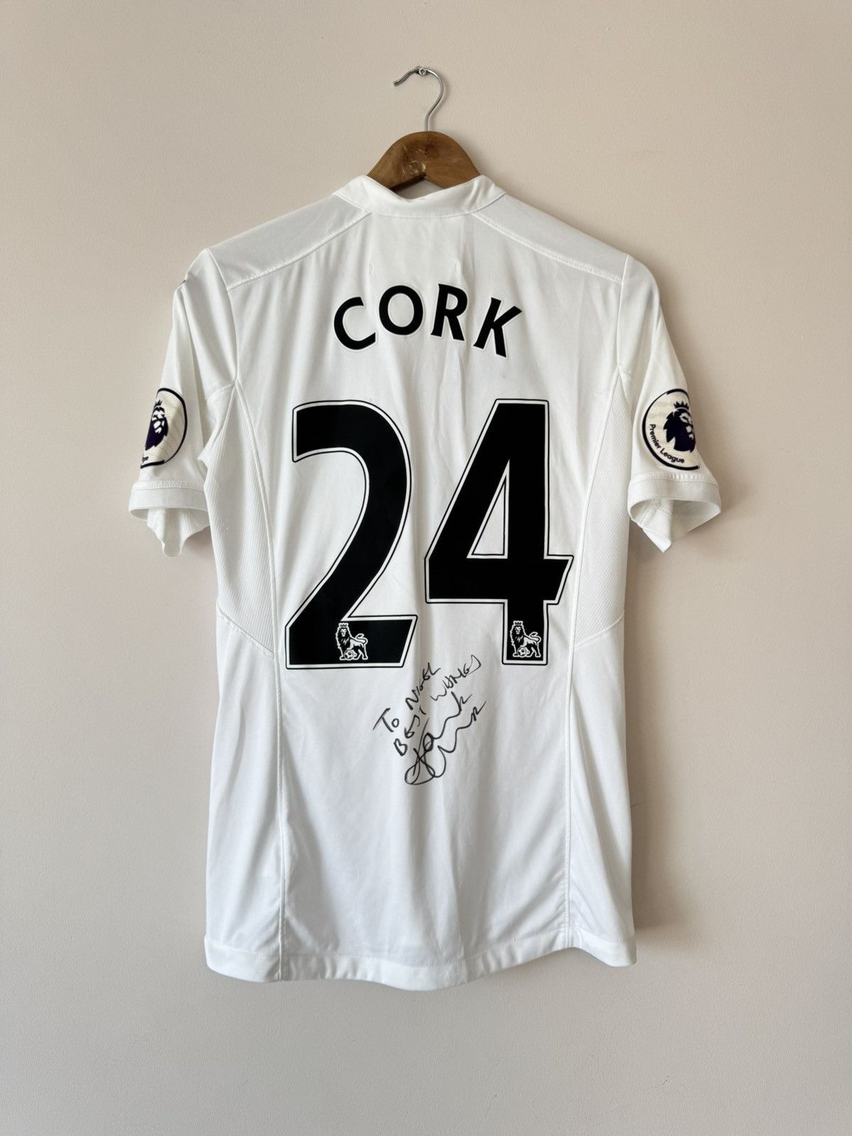 Joma Jack Cork #24 Swansea City 2016-2017 Match Worn Signed Shirt Size US M / EU 48-50 / 2 - 1 Thumbnail