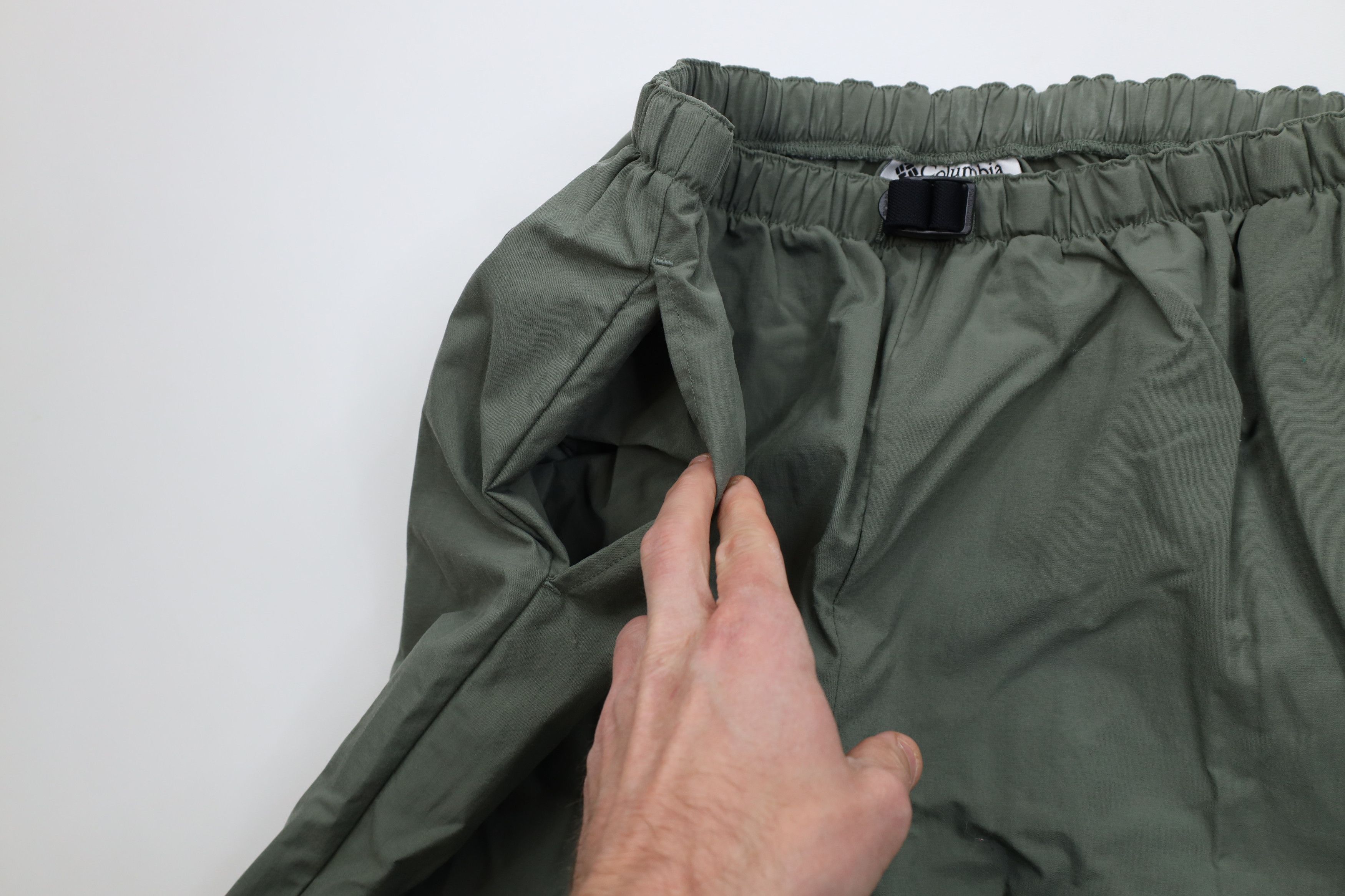 Columbia Vintage 90s Columbia Belted Windbreaker Joggers Pants Green Size US 38 / EU 54 - 8 Thumbnail