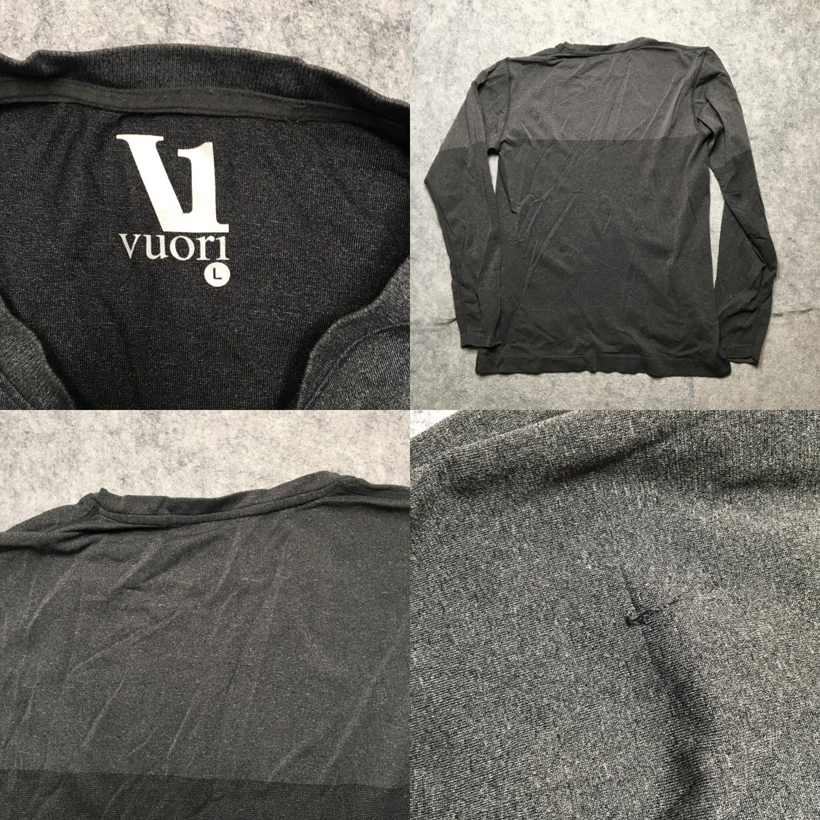Vuori Vuori Shirt Mens L Gray Long Sleeve Athletic Pullover Defects Size US L / EU 52-54 / 3 - 8 Thumbnail