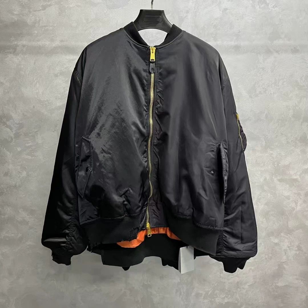Balenciaga Balenciaga 24 Black Paneled Hooded Bomber Size US S / EU 44-46 / 1 - 1 Thumbnail