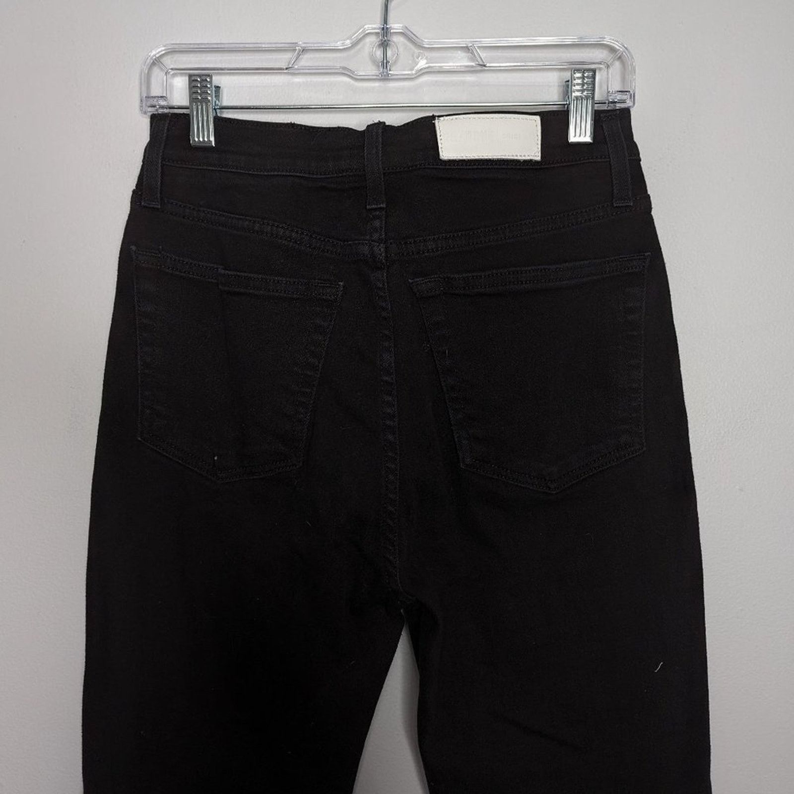 RE/DONE ReDone Black High Rise Ankle Crop Jeans Button Fly Size 30 Size 30" / US 8 / IT 44 - 7 Thumbnail