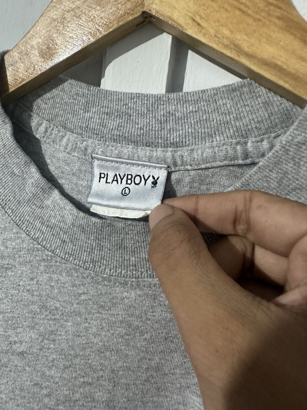Playboy × Vintage PLAYBOY Y2K TSHIRT Size US L / EU 52-54 / 3 - 4 Thumbnail