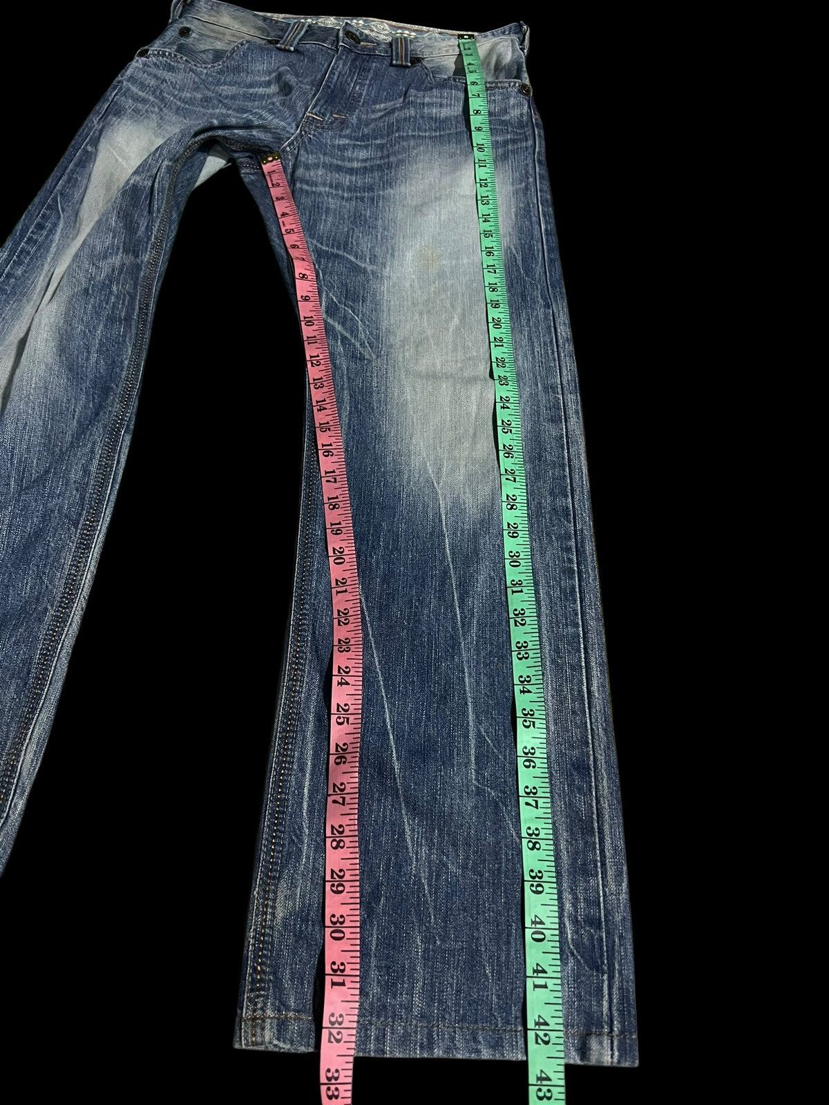 Edwin × If Six Was Nine × Le Grande Bleu (L.G.B.) 💥BAGGY💥EDWIN EXCLUSIVE VINTAGE WASHED FADED JEANS Size US 32 / EU 48 - 18 Thumbnail