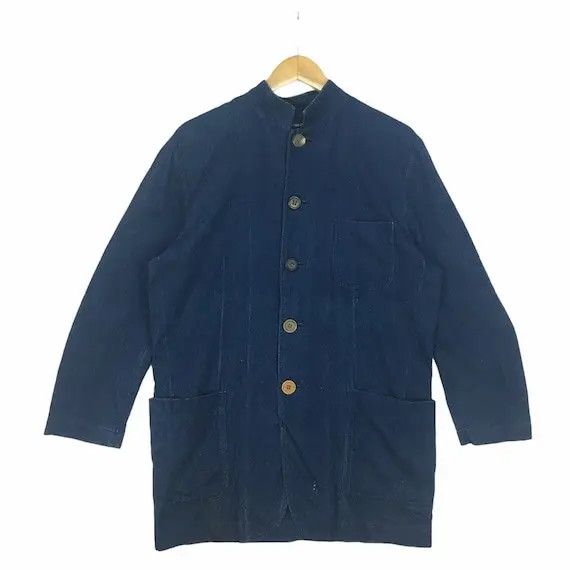 Vtg COMME DES GARCONS Indigo Denim Jeans Jacket Rei Kawakubo