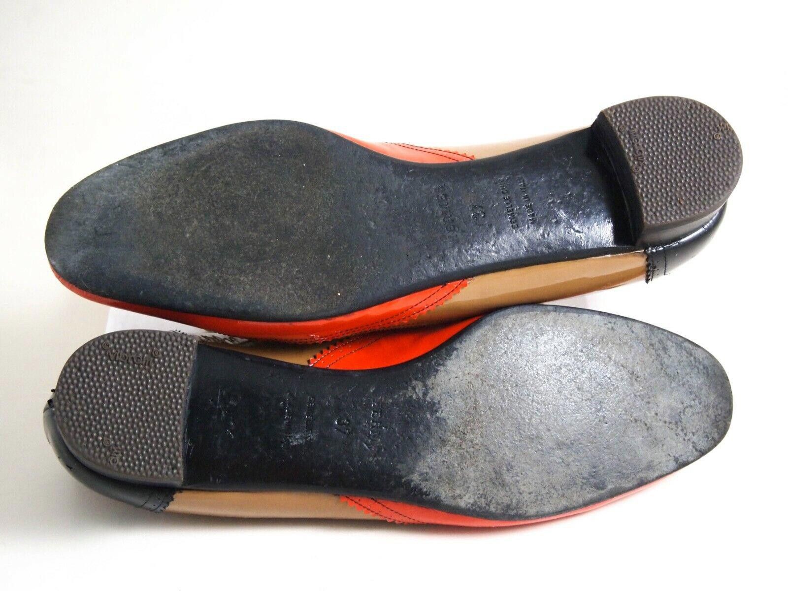 Hermes Hermes Flats Red Brown Patent Leather US 7 EU 37 Size US 7 / IT 37 - 7 Thumbnail