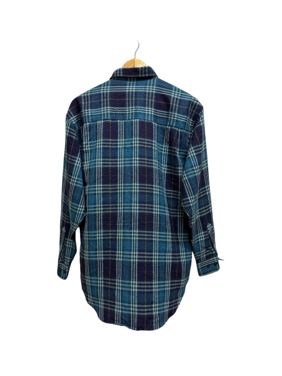 Esprit × Japanese Brand × Vintage Vintage Monade Esprit Chekered Flannel Button Up Shirt Size US L / EU 52-54 / 3 - 2 Thumbnail