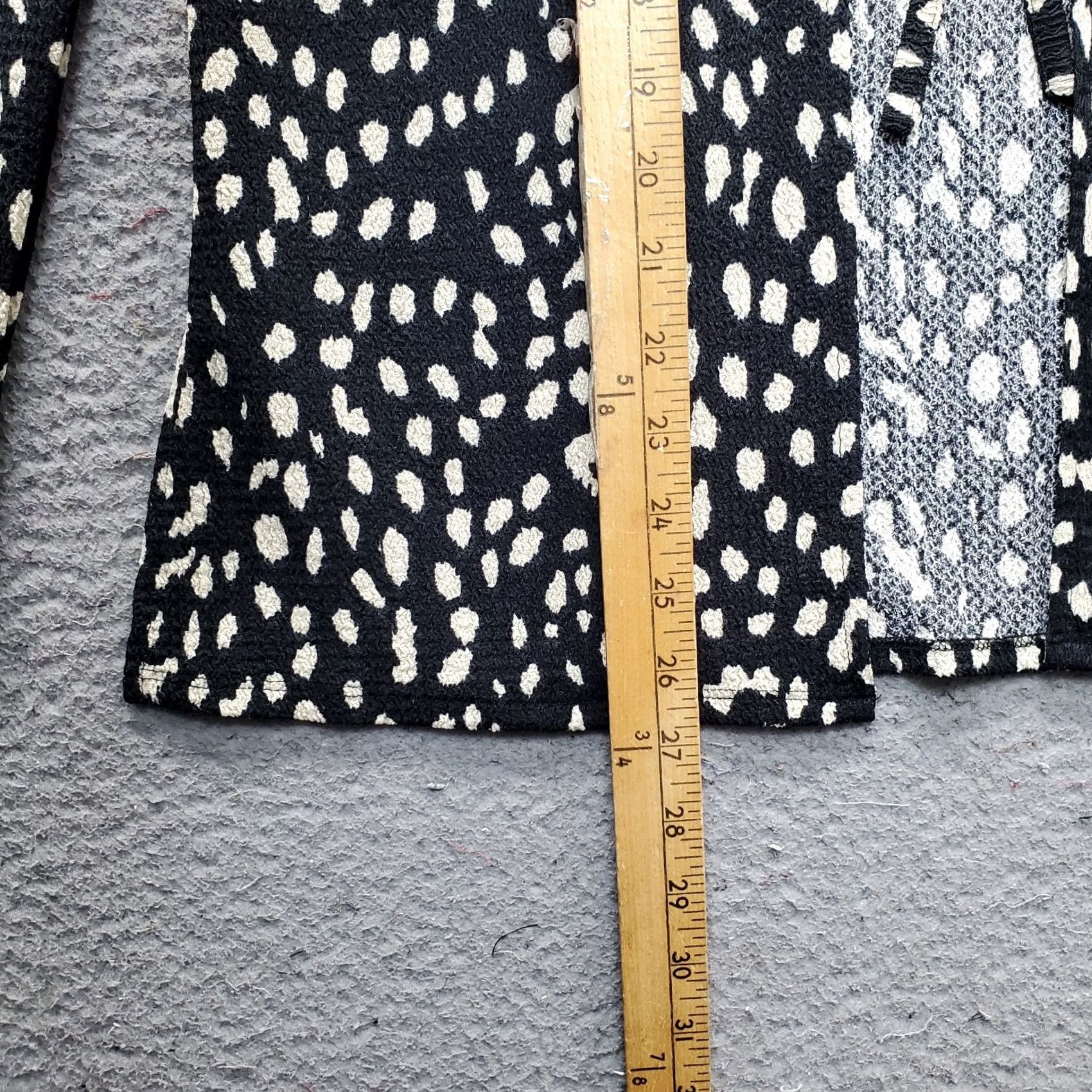 Vince Camuto Vince Camuto Womens XS Multi Slit Open Front Tie-Front Textured Knit Cardigan Shirt Size XS / US 0-2 / IT 36-38 - 3 Thumbnail