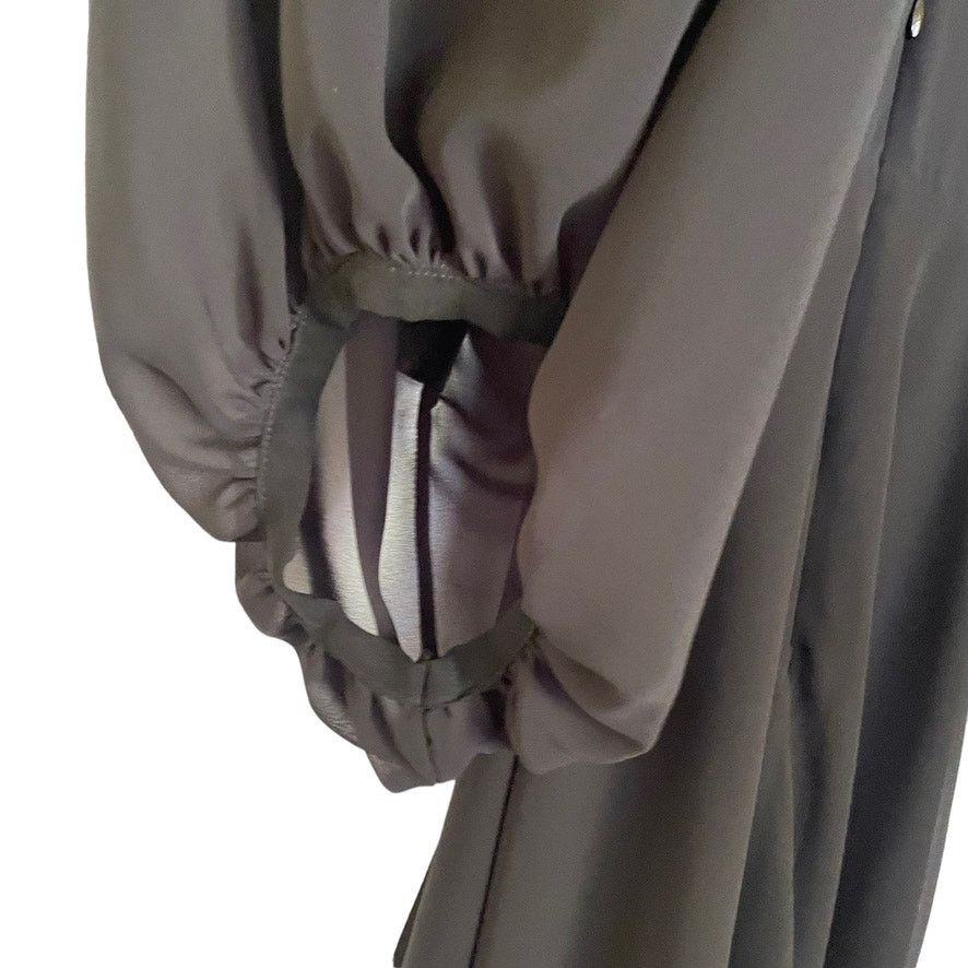 Mara Hoffman Mara Hoffman Black Chiffon Balloon Sleeve Mini Dress Size S / US 4 / IT 40 - 6 Thumbnail