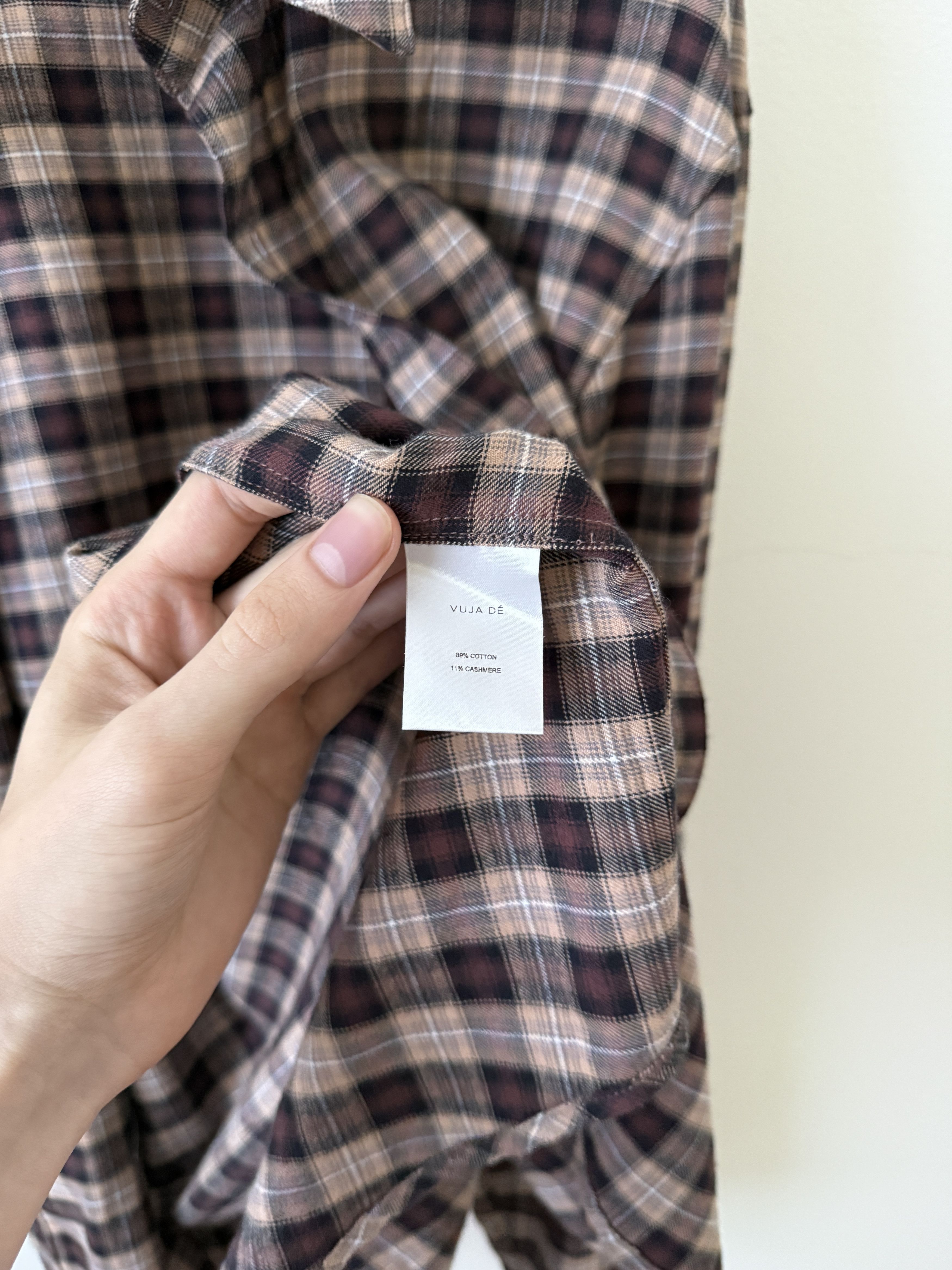 Vuja De Ross Check Flannel in Cashmere & Cotton Size US M / EU 48-50 / 2 - 11 Thumbnail