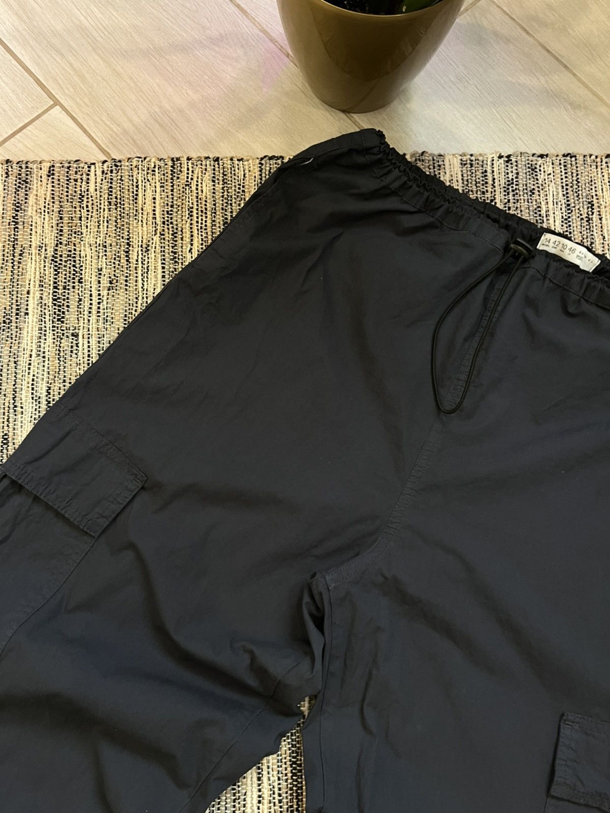 Japanese Brand × Vintage Y2K Vintage Navy Parachute Nylon Pants Japanese Avantgarde Size US 32 / EU 48 - 3 Thumbnail