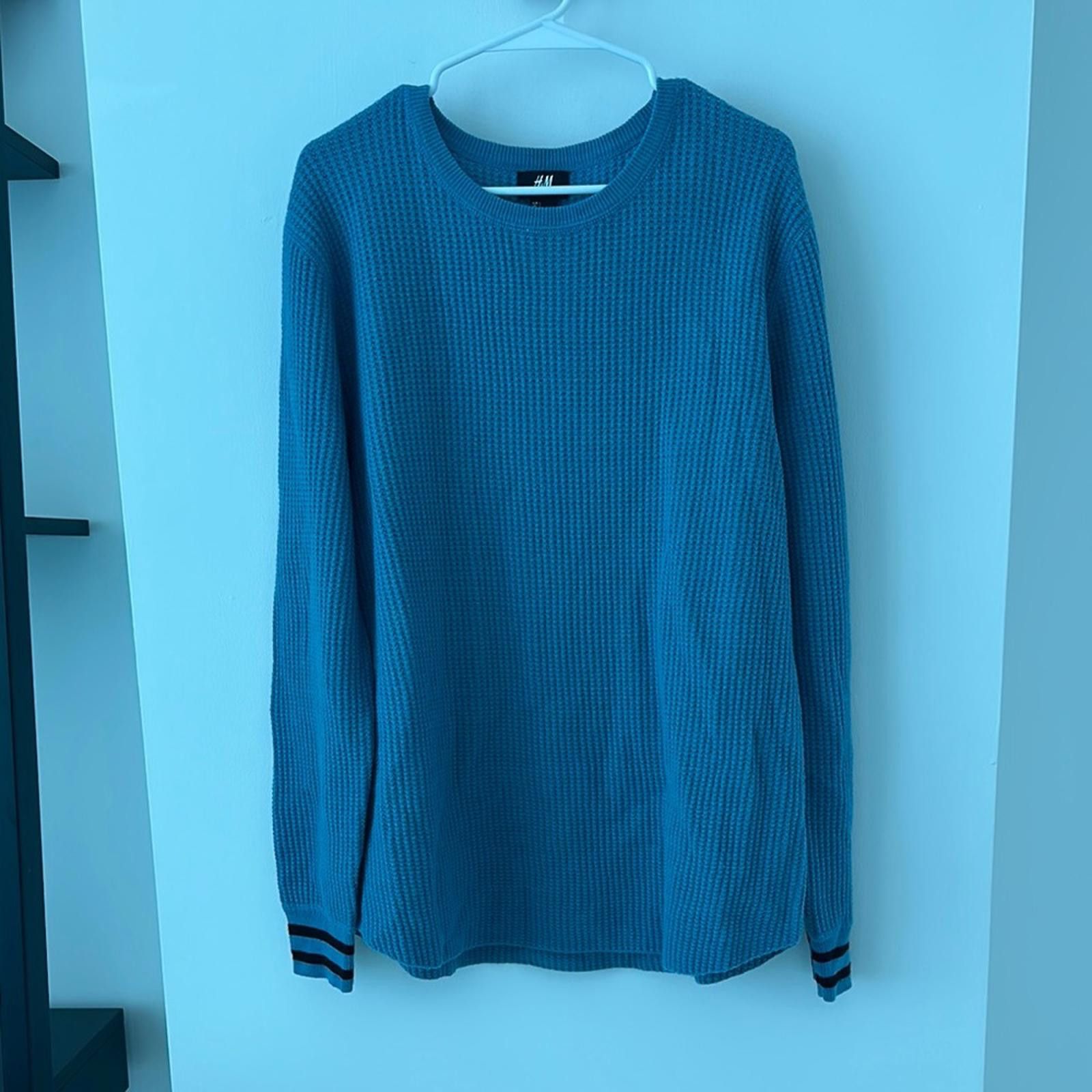 H&M H&M Blue Long Sleeve Shirt Size US L / EU 52-54 / 3 - 1 Thumbnail