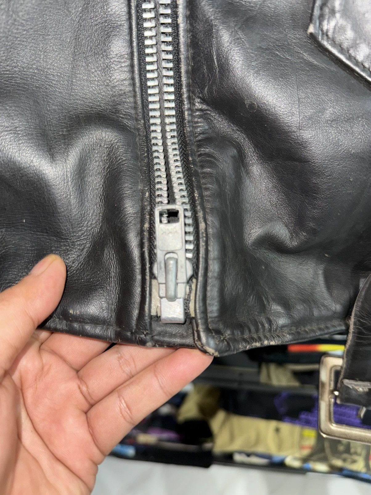 Schott Vintage Schott Perfecto Biker Punk Leather Jacket Size 40 Size US M / EU 48-50 / 2 - 17 Thumbnail