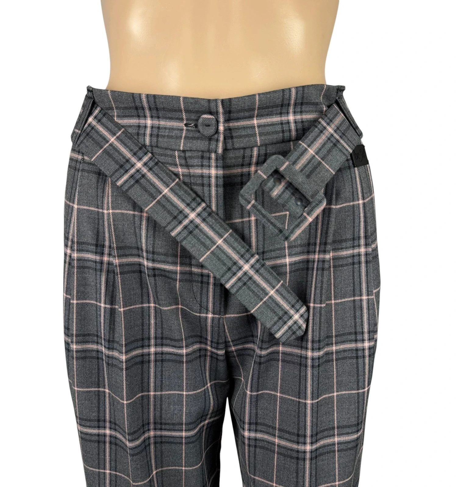 Blumarine Blumarine Plaid Pants Belted size S Size 28" / US 6 / IT 42 - 8 Thumbnail