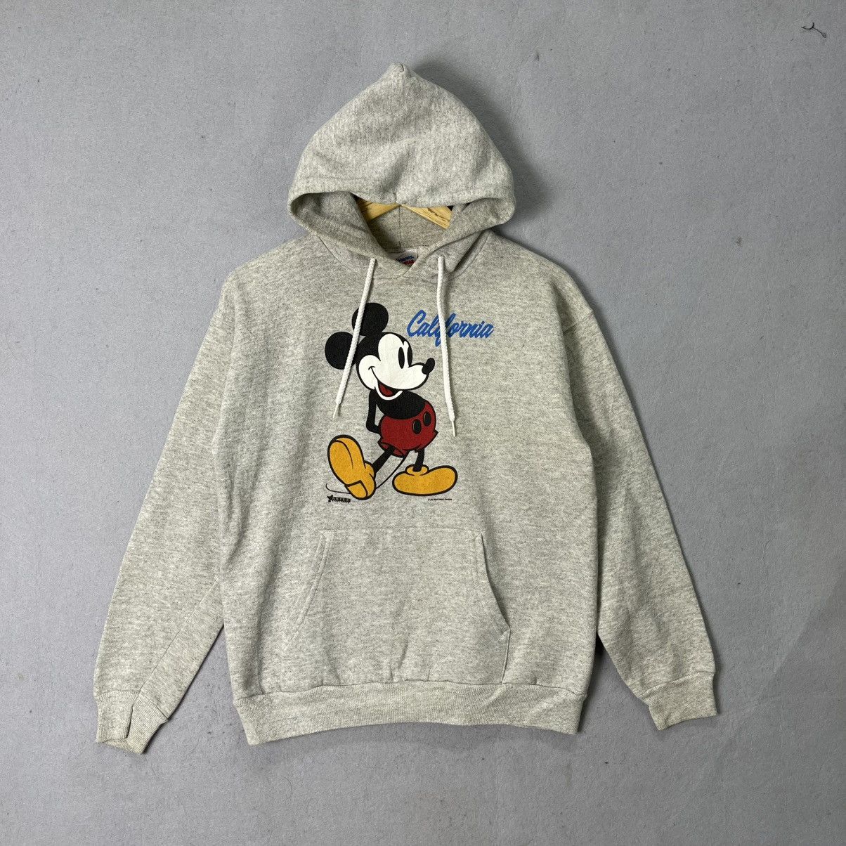 Disney Vintage Mickey Mouse California Hoodie – Hanes Activewear Size US M / EU 48-50 / 2 - 1 Thumbnail