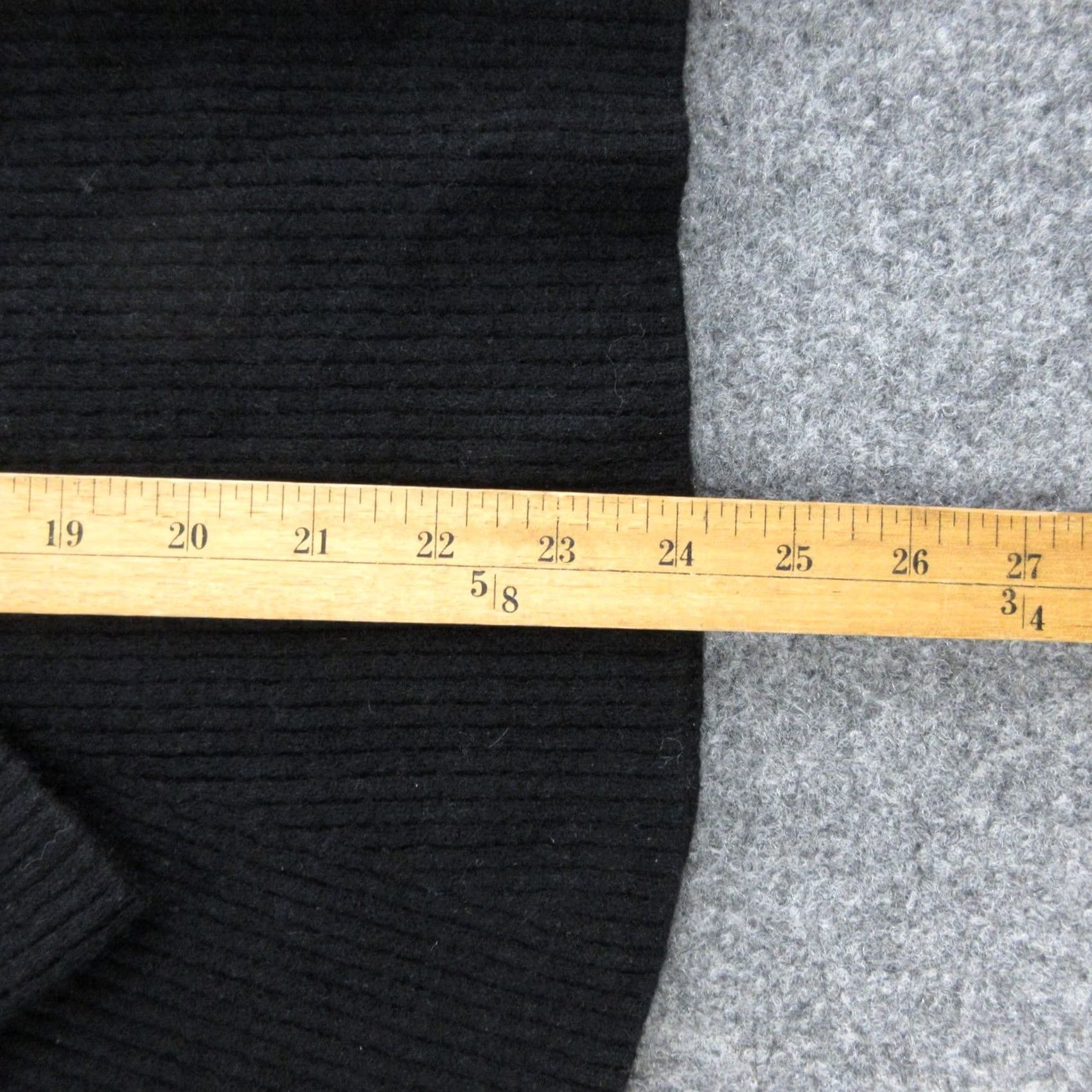 Bell The Cashmere Project Sweater Tunic Womens S Black Crewneck Bell Sleeve Knit 100% Cashmere Size S / US 4 / IT 40 - 3 Thumbnail