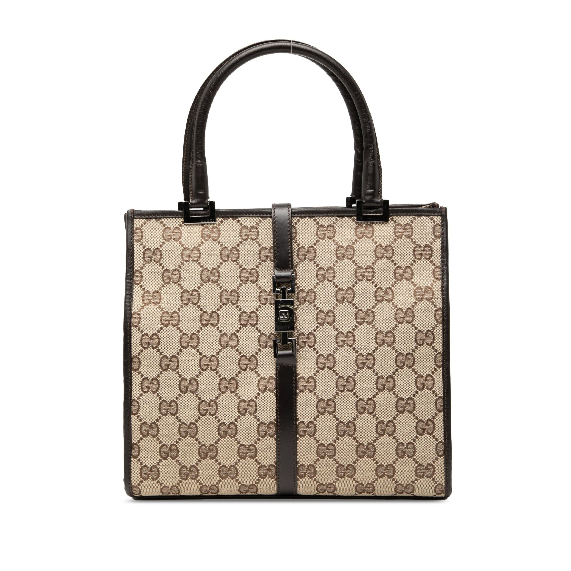 Gucci Gg Canvas Jackie Handbag in Brown, Women's