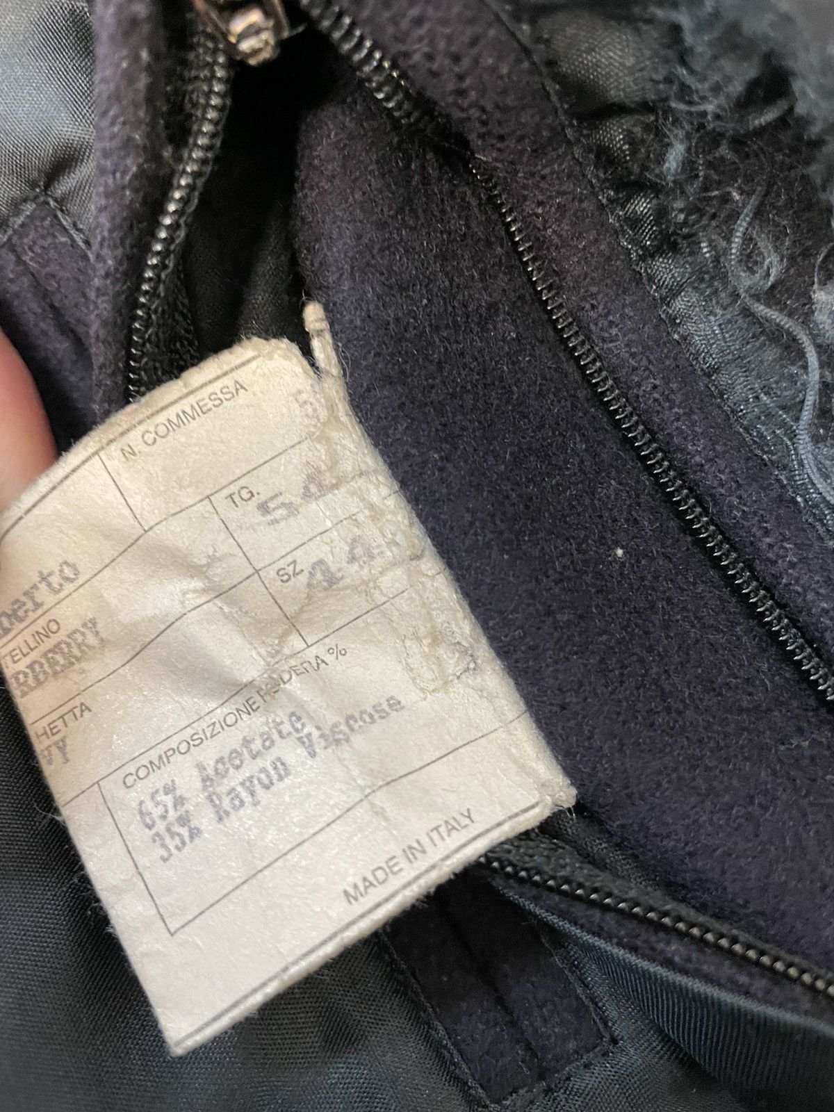 Burberry × Vintage Melton Wool & Cashmere Flannel Car Coat Size US XL / EU 56 / 4 - 11 Thumbnail