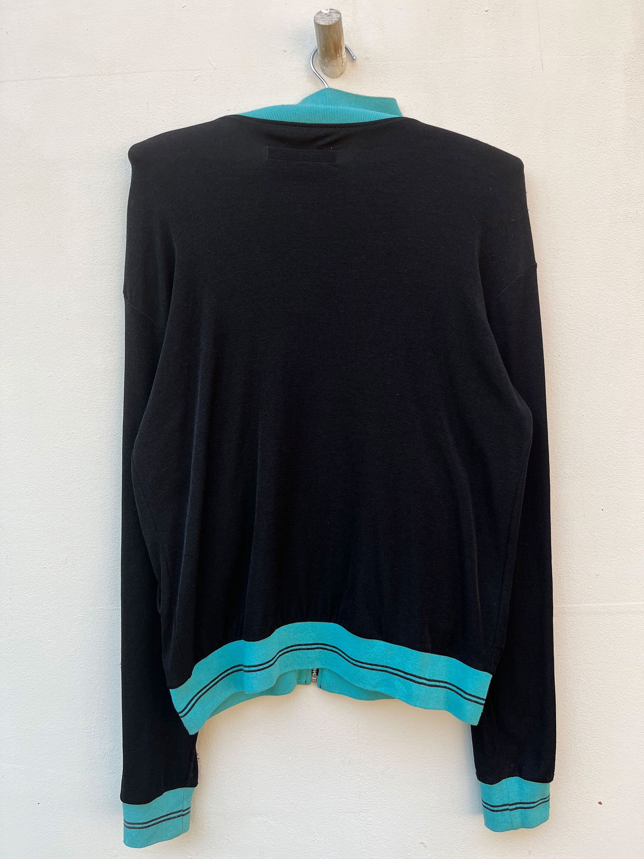 Designer × Katharine Hamnett London Katherine Hamner Cut & Sewn Zipper Track Top Sweater Size US L / EU 52-54 / 3 - 6 Thumbnail