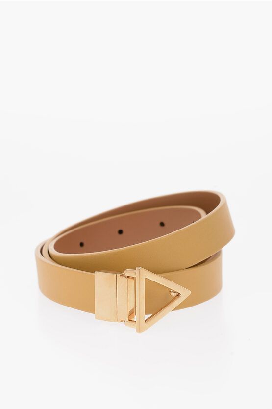 og1mm0624 Size : 85 / Reversible Leather Belt in Yellow