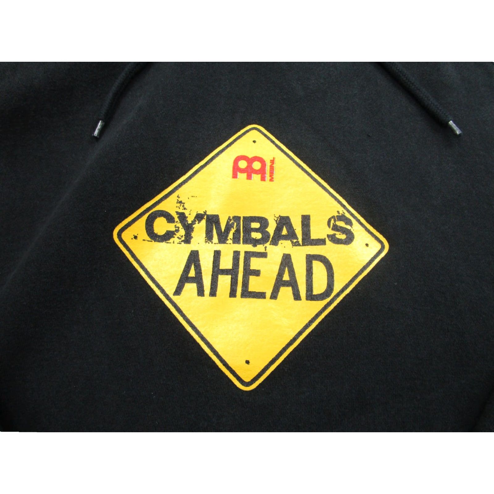 Logo 7 VINTAGE Meinl Cymbals Ahead Hoodie Mens 2XL Black Pullover Drum Music Sweatshirt Logo Graphic Print With Kangaroo Pocket Size US XXL / EU 58 / 5 - 3 Thumbnail