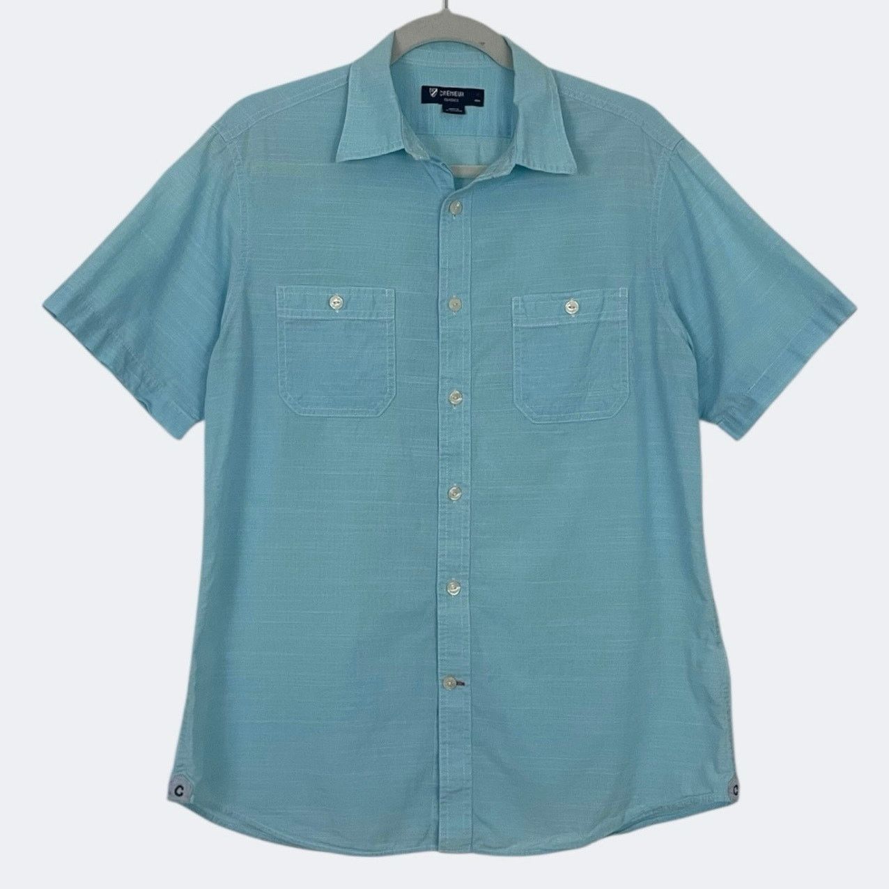 Cremieux Cremieux Classics Mens Blue Short Sleeve Button Down Shirt Size US M / EU 48-50 / 2 - 1 Thumbnail