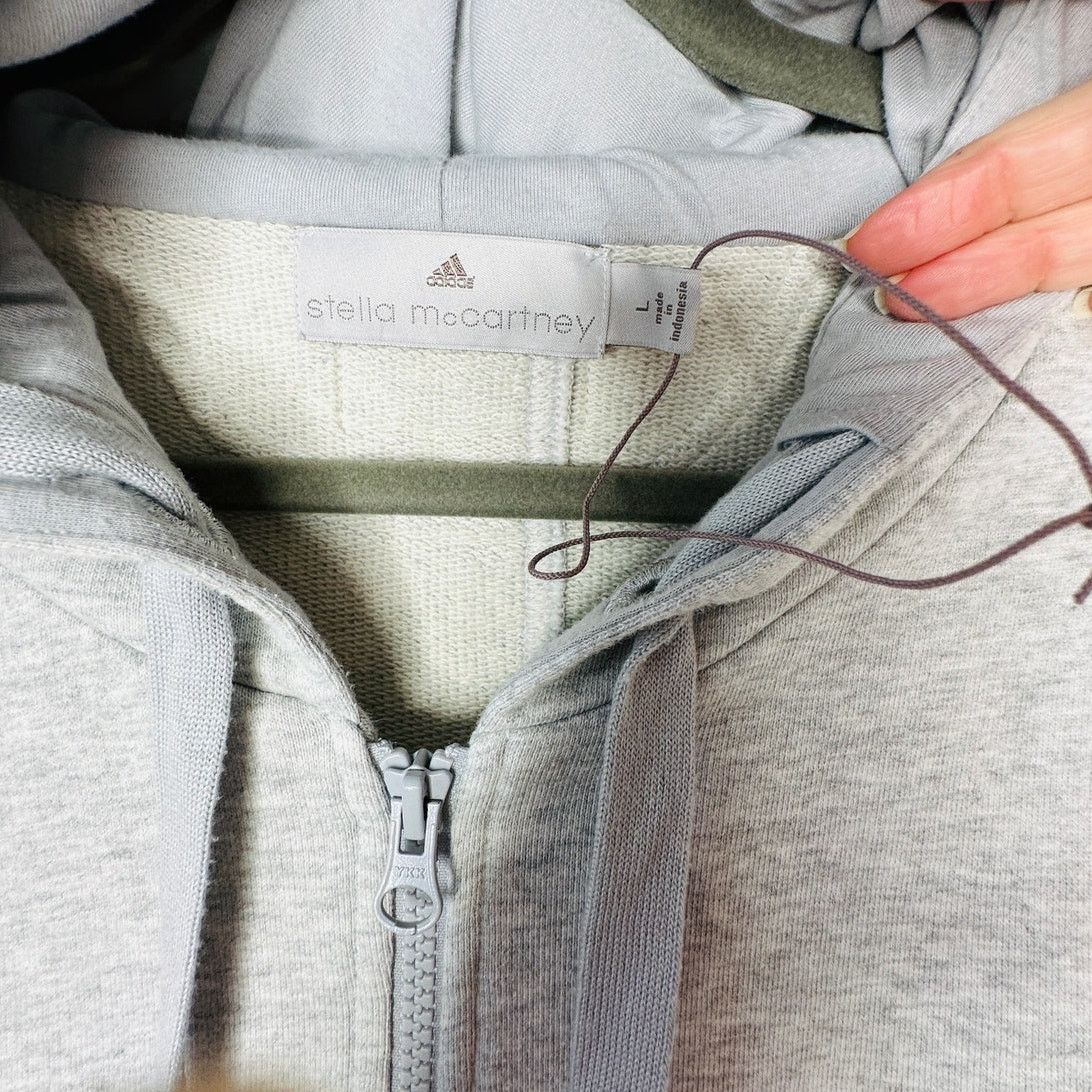 Stella McCartney NWOT Stella McCartney x Adidas Gray Peach Hoodie Sweater L Size L / US 10 / IT 46 - 5 Thumbnail