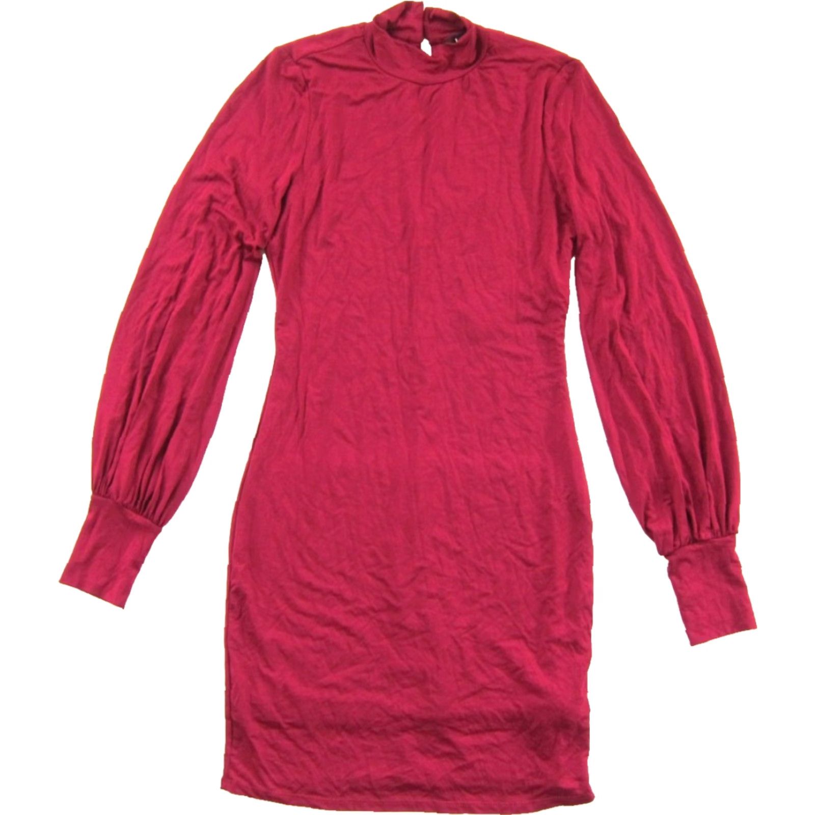 Lulus Lulus NWT Magenta Pink Long Sleeve Mock Neck Dress Small Dress Size S / US 4 / IT 40 - 2 Thumbnail