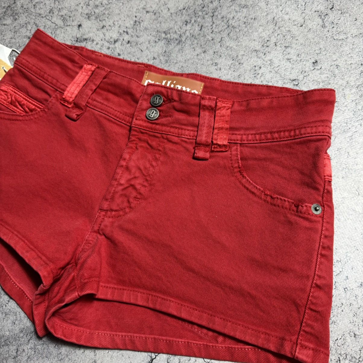 John Galliano NEW Galliano Y2K 00s Mini Shorts With Bow Size 27" / US 4 / IT 40 - 4 Thumbnail