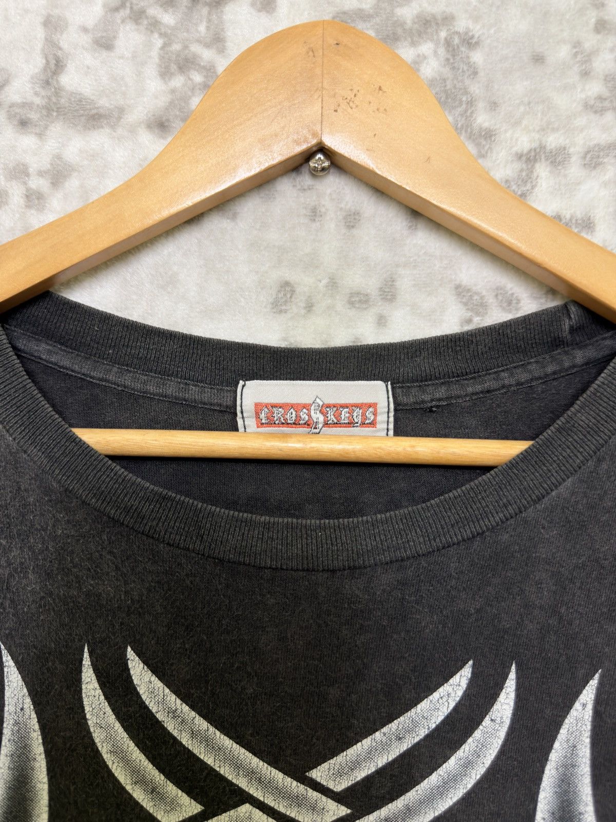 Vintage Vintage Y2K Tribal Long Sleeve Black Fade Graphic Tee Size US XL / EU 56 / 4 - 6 Thumbnail