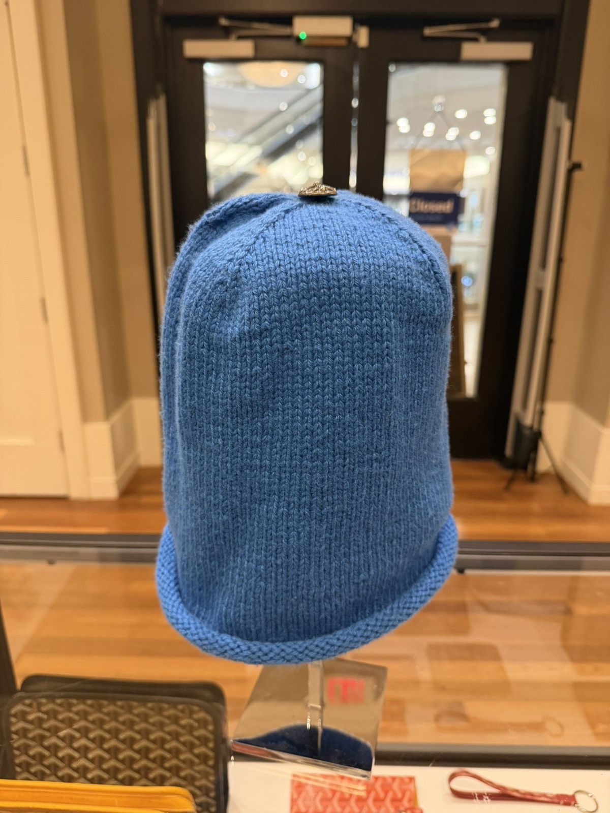 Chrome Hearts Chrome Hearts Oversized Cashmere Beanie - Blue Size ONE SIZE - 3 Thumbnail
