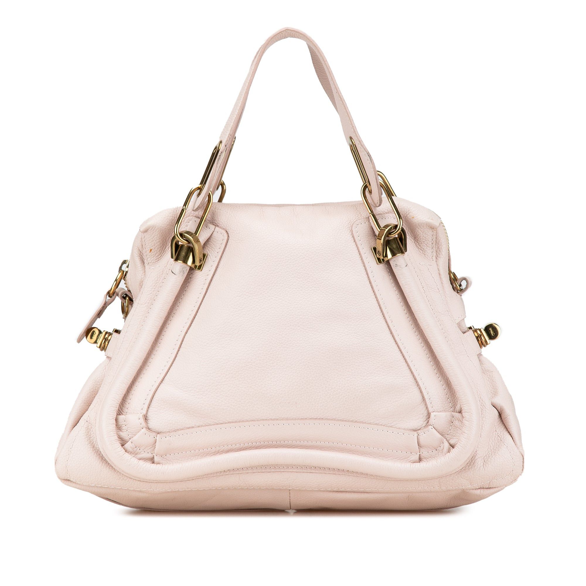 Chloe Chloé Medium Leather Paraty Satchel Pink Size ONE SIZE - 1 Thumbnail